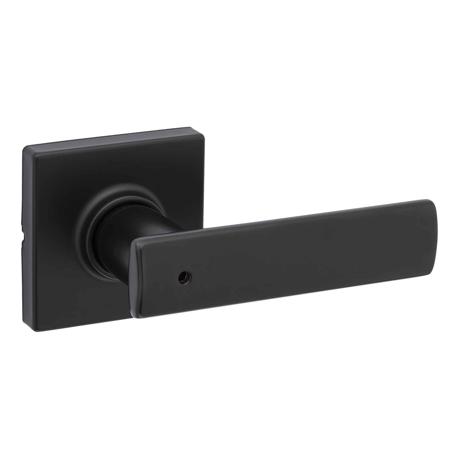 Poignée de porte d'intimité à levier Breton, noir mat