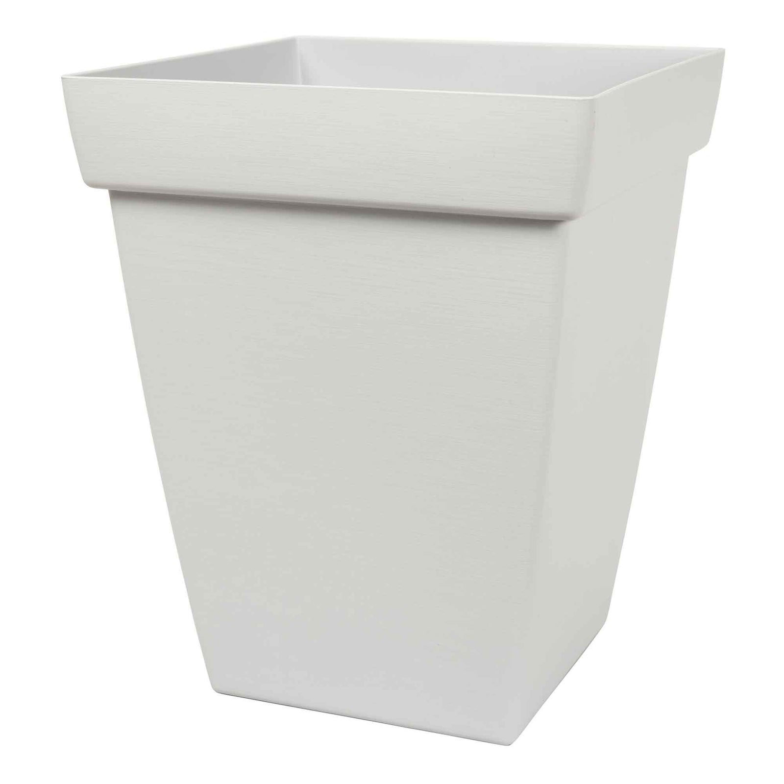 Jardinière Bamboo gris pâle à auto-hydratation, 13" x 13" x 16,31"