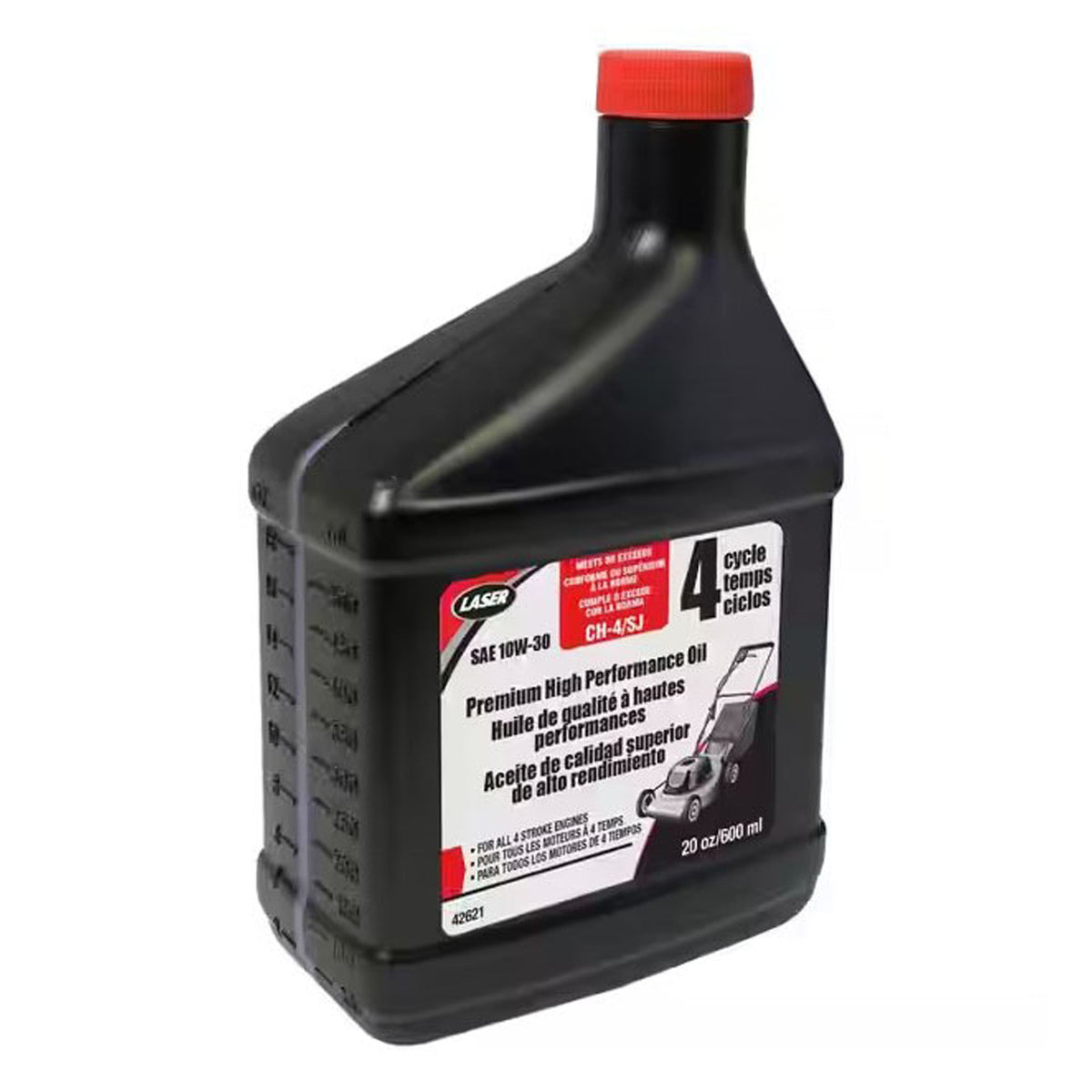 Huile Premium pour tondeuse à 4 temps, SAE 10W-30 (600 ml)