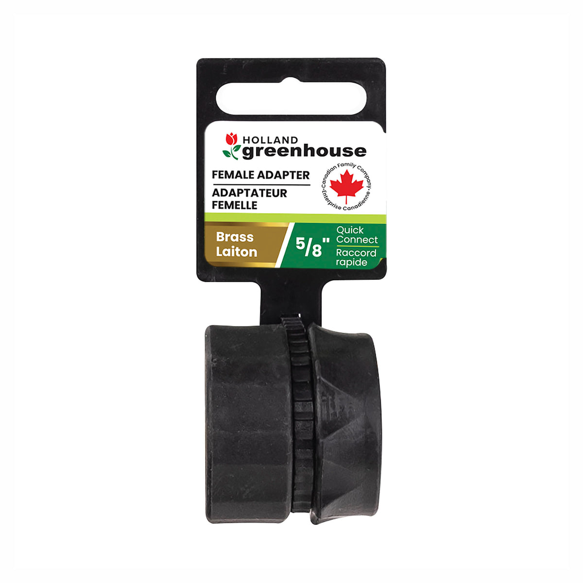 Adaptateur femelle en laiton à raccord rapide, 5/8"