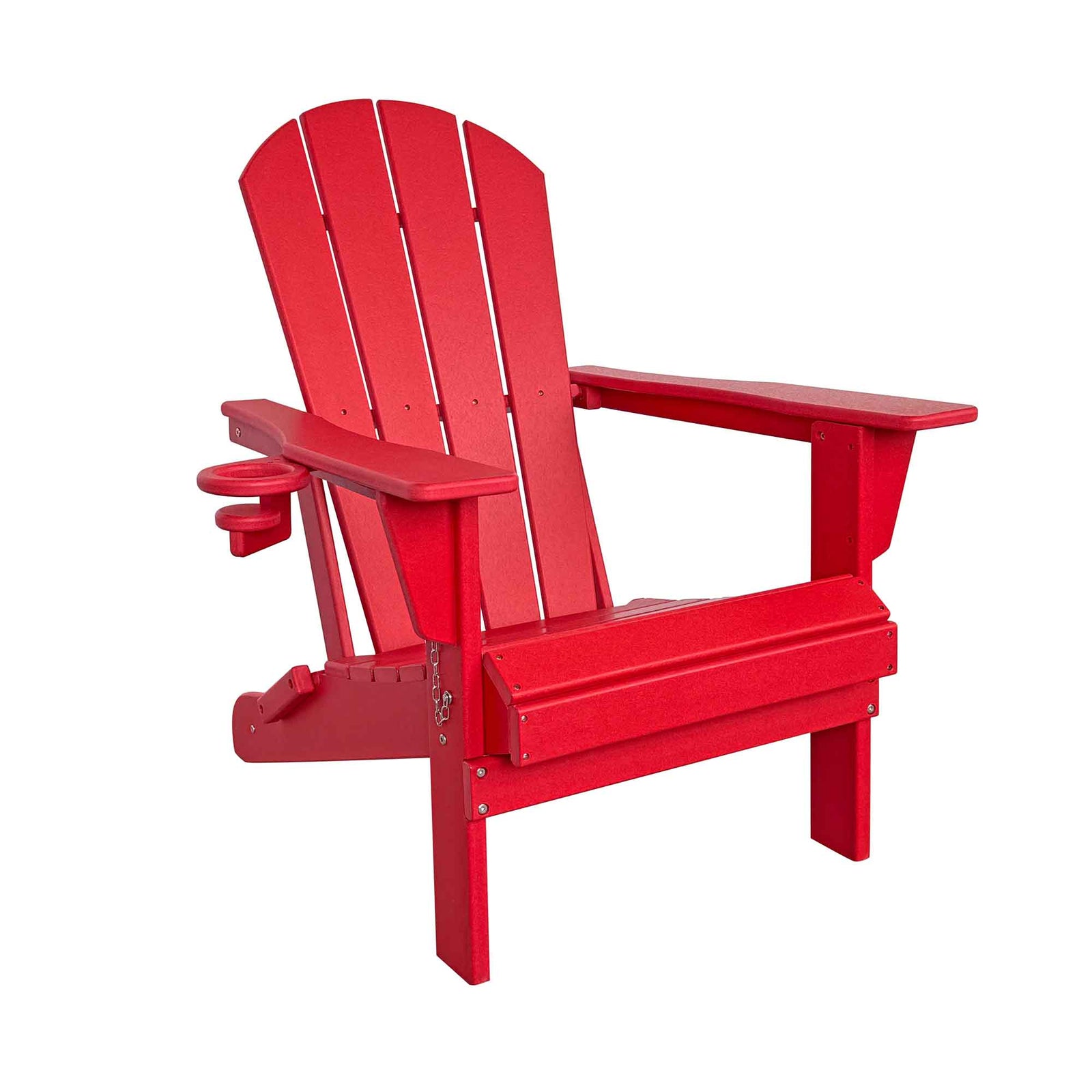 Chaise Adirondack pliante, rouge