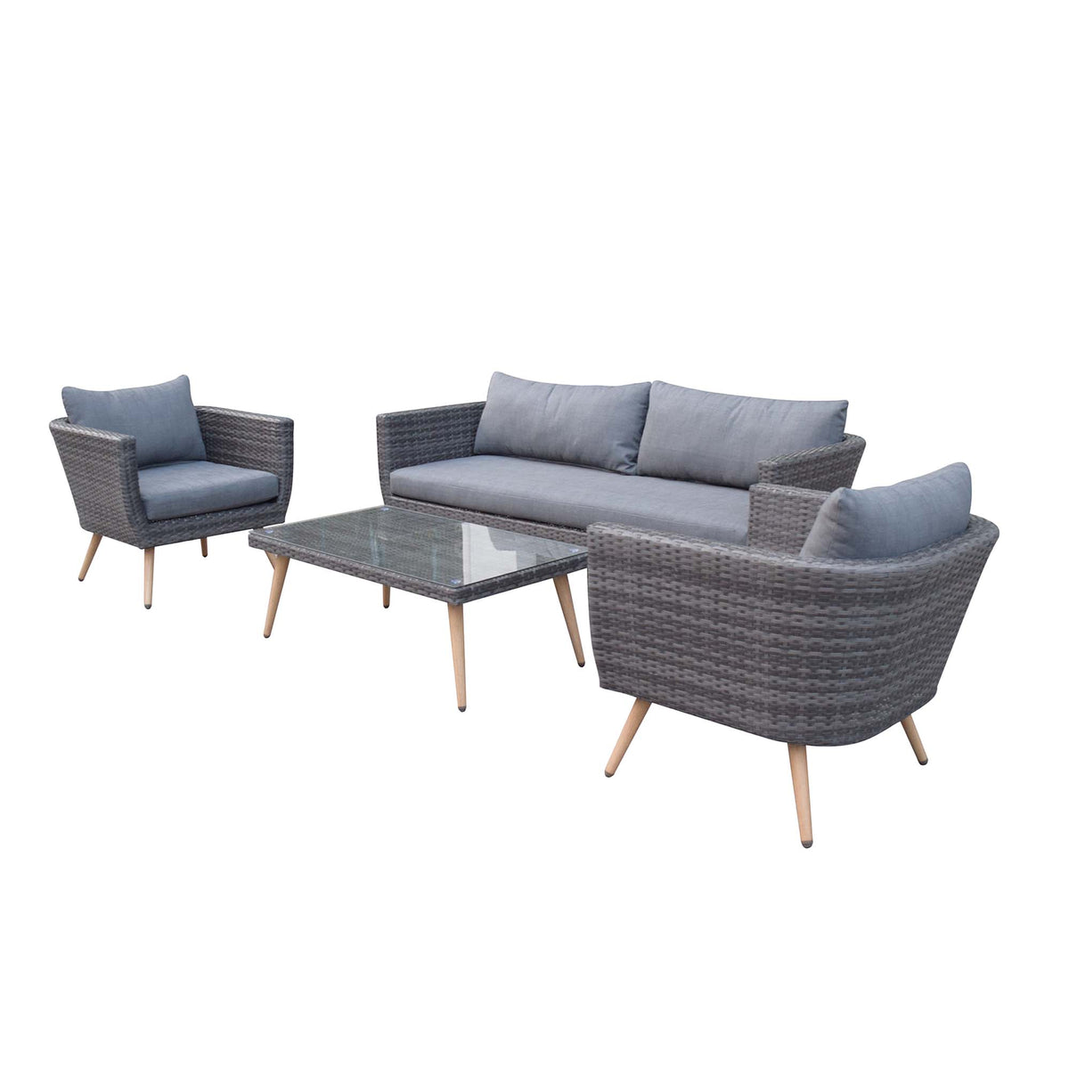 Ensemble de conversation de patio HAMPSHIRE, 4 morceaux
