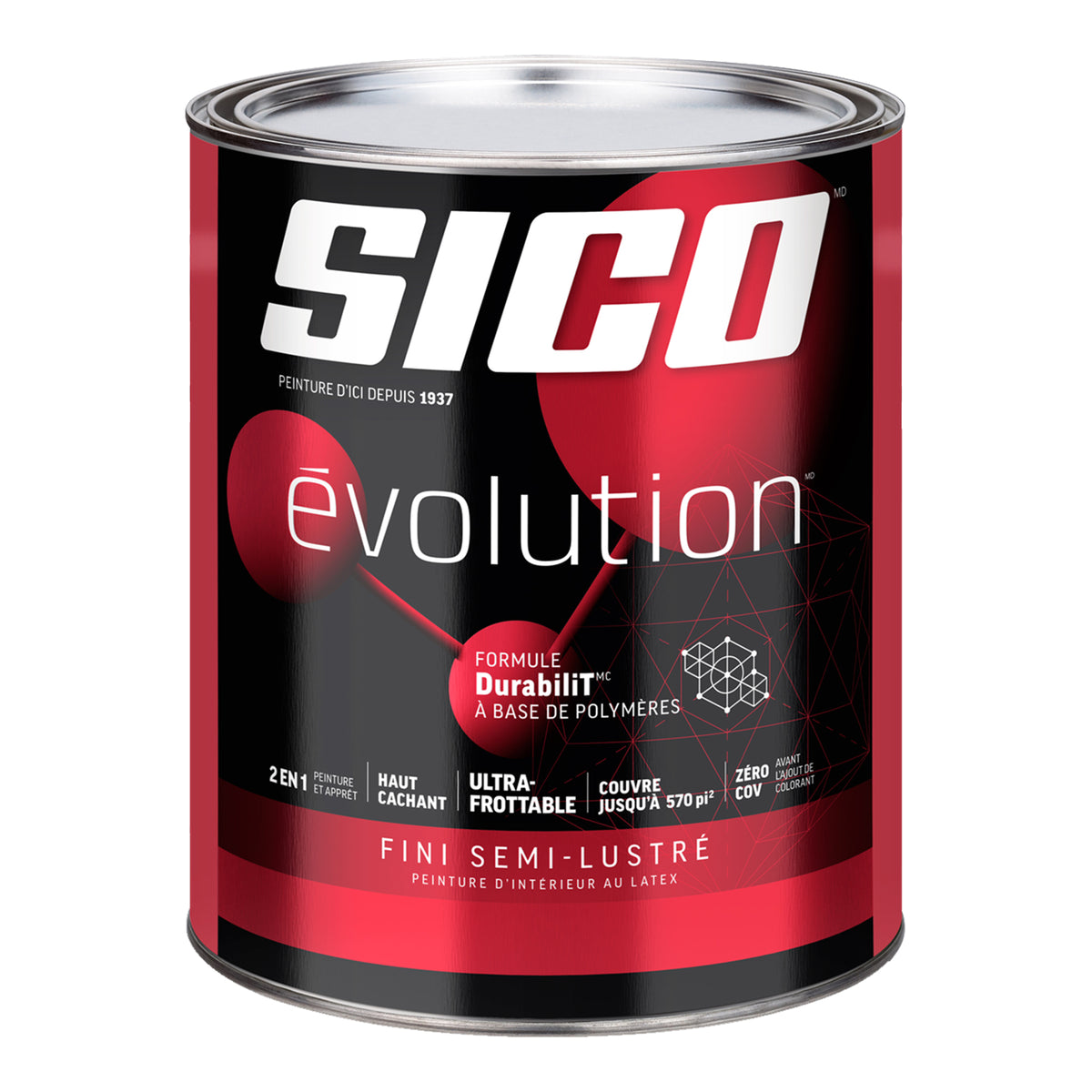 SICO Évolutionᴹᴰ peinture base 1 fini semi-lustrée 946 ml