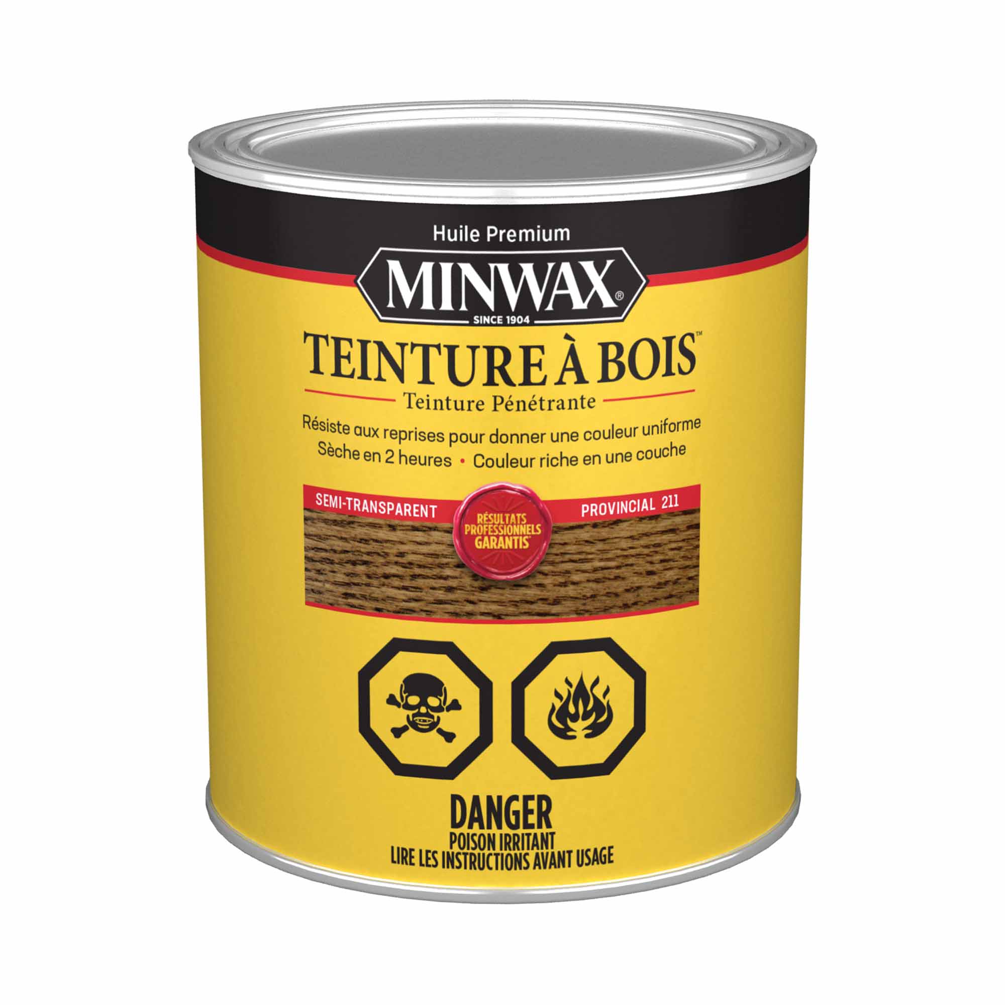 Minwax teinture à bois semi-transparent provincial, 946 ml