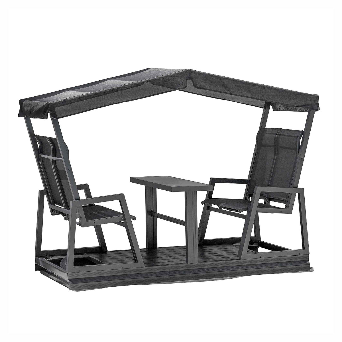 Balançoire à 4 places Bastia, noir