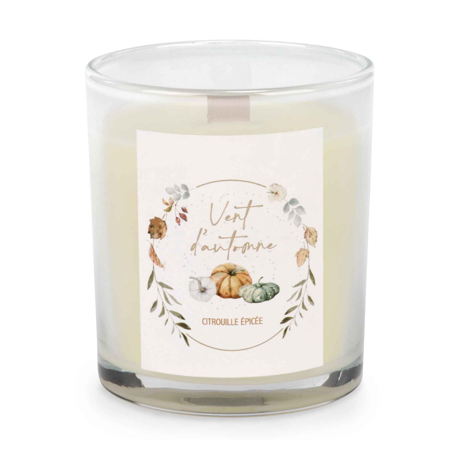 Chandelle parfumée ''Vent d’automne'', citrouille épicée
