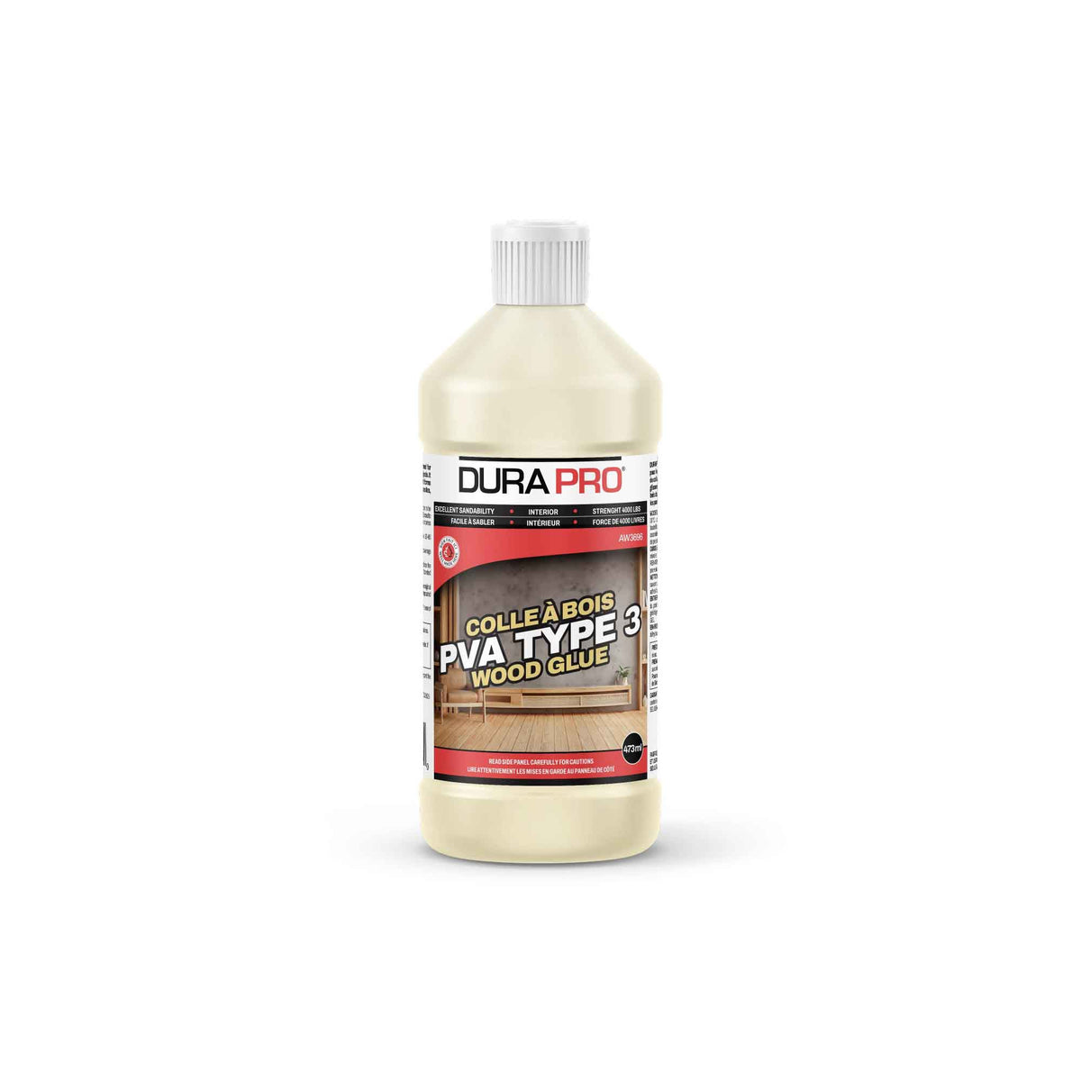 Colle à bois PVA Type 3, 473 ml