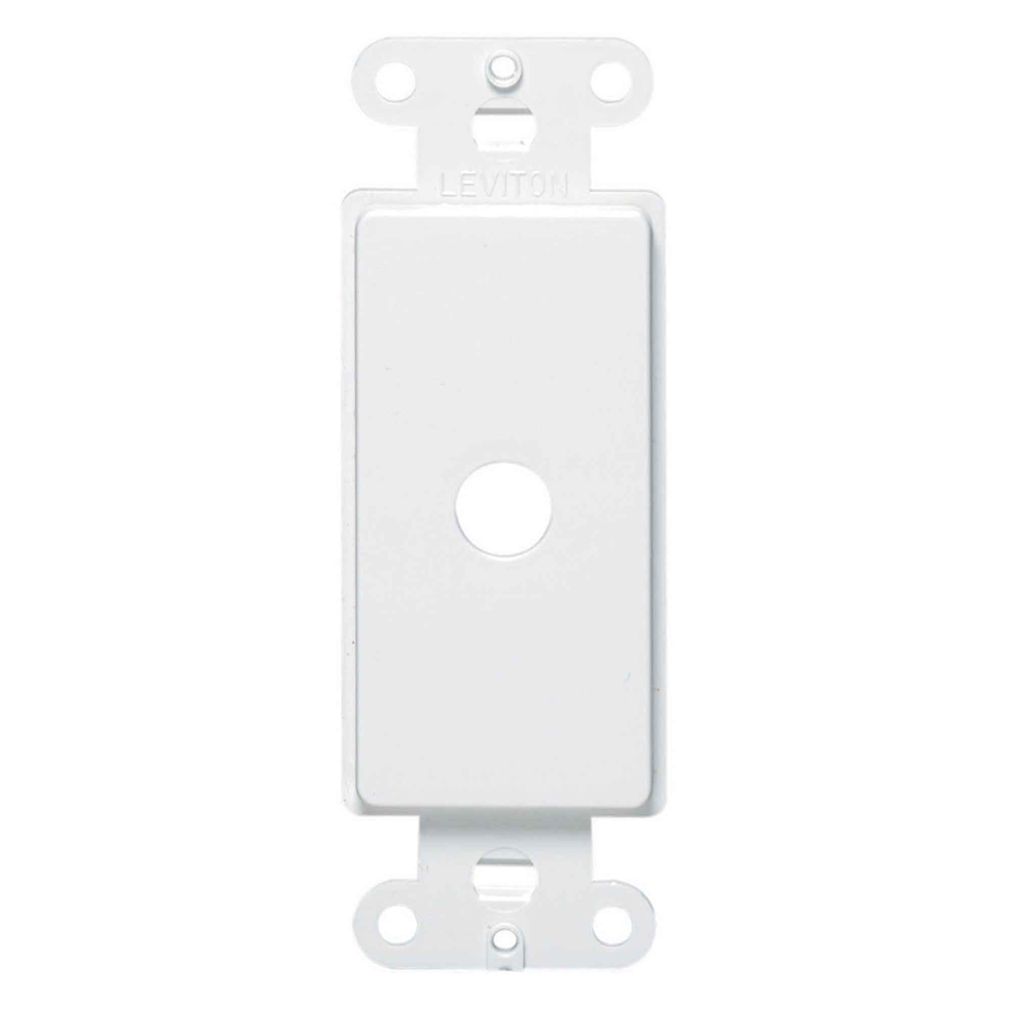 Adaptateur en plastique Decora pour gradateur rotatif, blanc