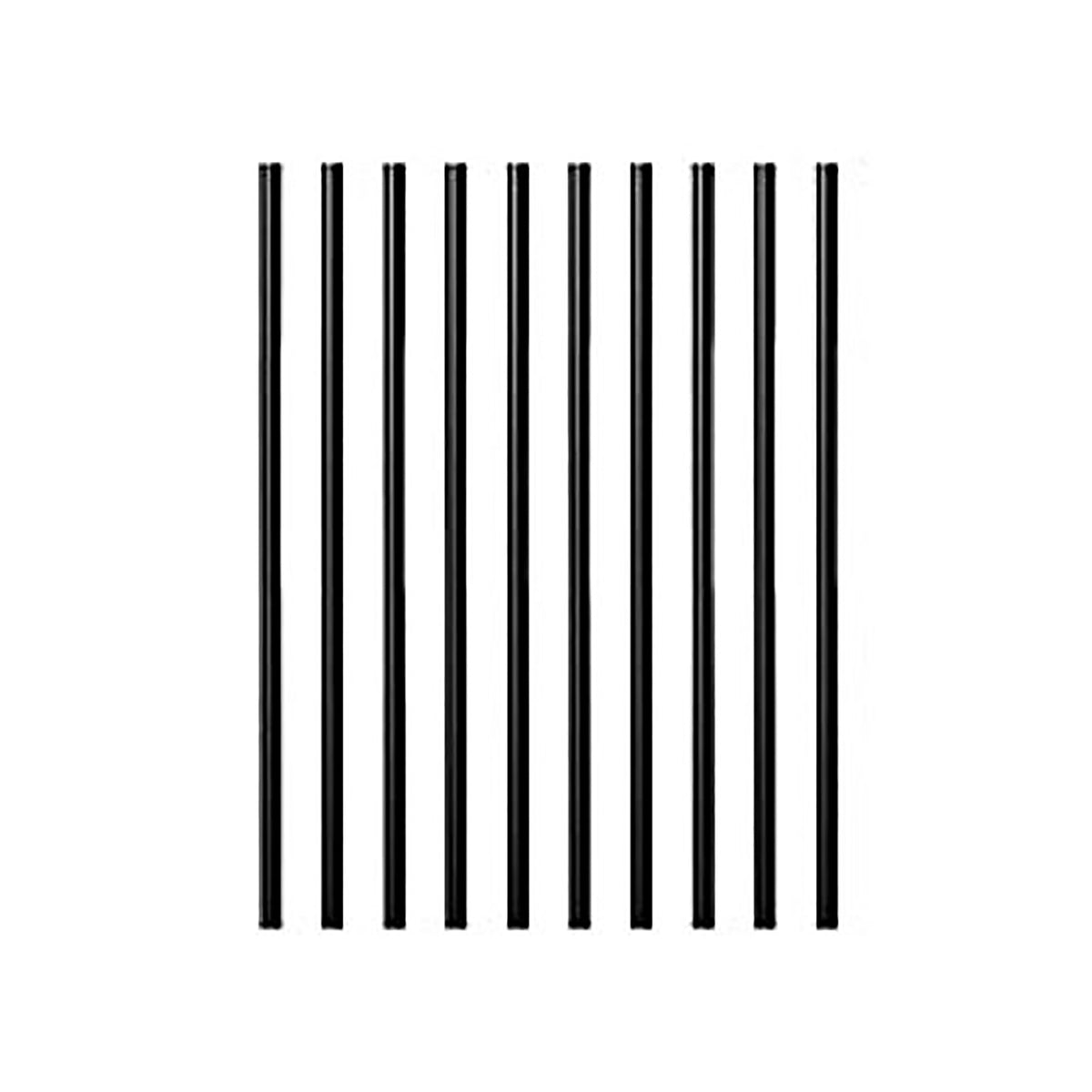 Balustres ronds et noirs Estate, 3/4'' x 26'', emballage de 10 unités