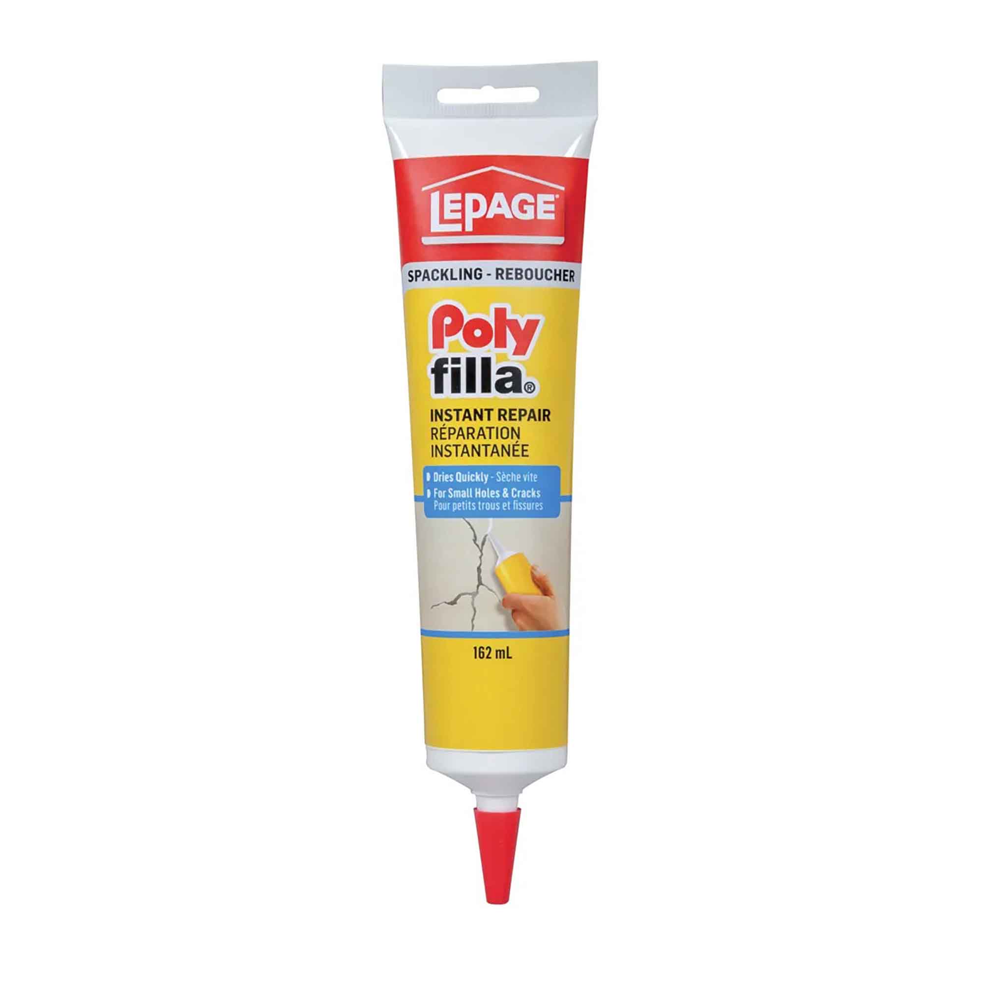 Plâtre reboucheur réparation instantanée pour petits trous et fissures Polyfilla, 162 ml