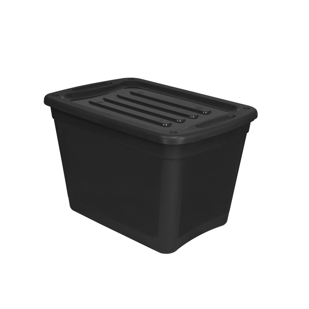 Bac de rangement avec couvert, 39 L (noir)