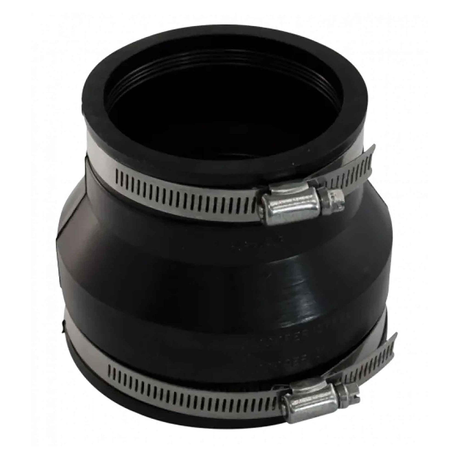 Manchon en PVC flexible avec colliers, 1-1/2" x 1-1/4"