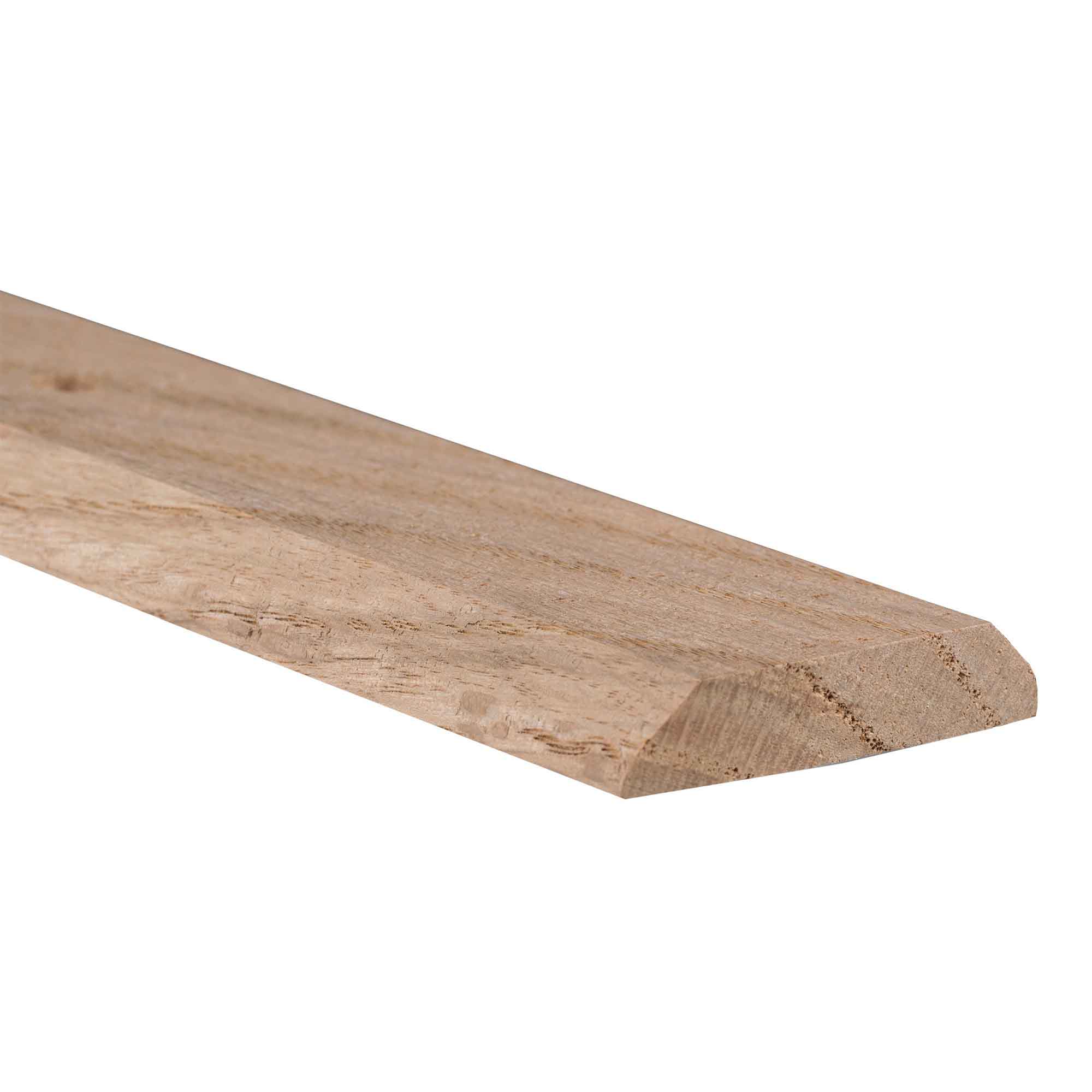 Bordure de joint de plancher en chêne naturel, 3/8" x 1-3/4" x 6'