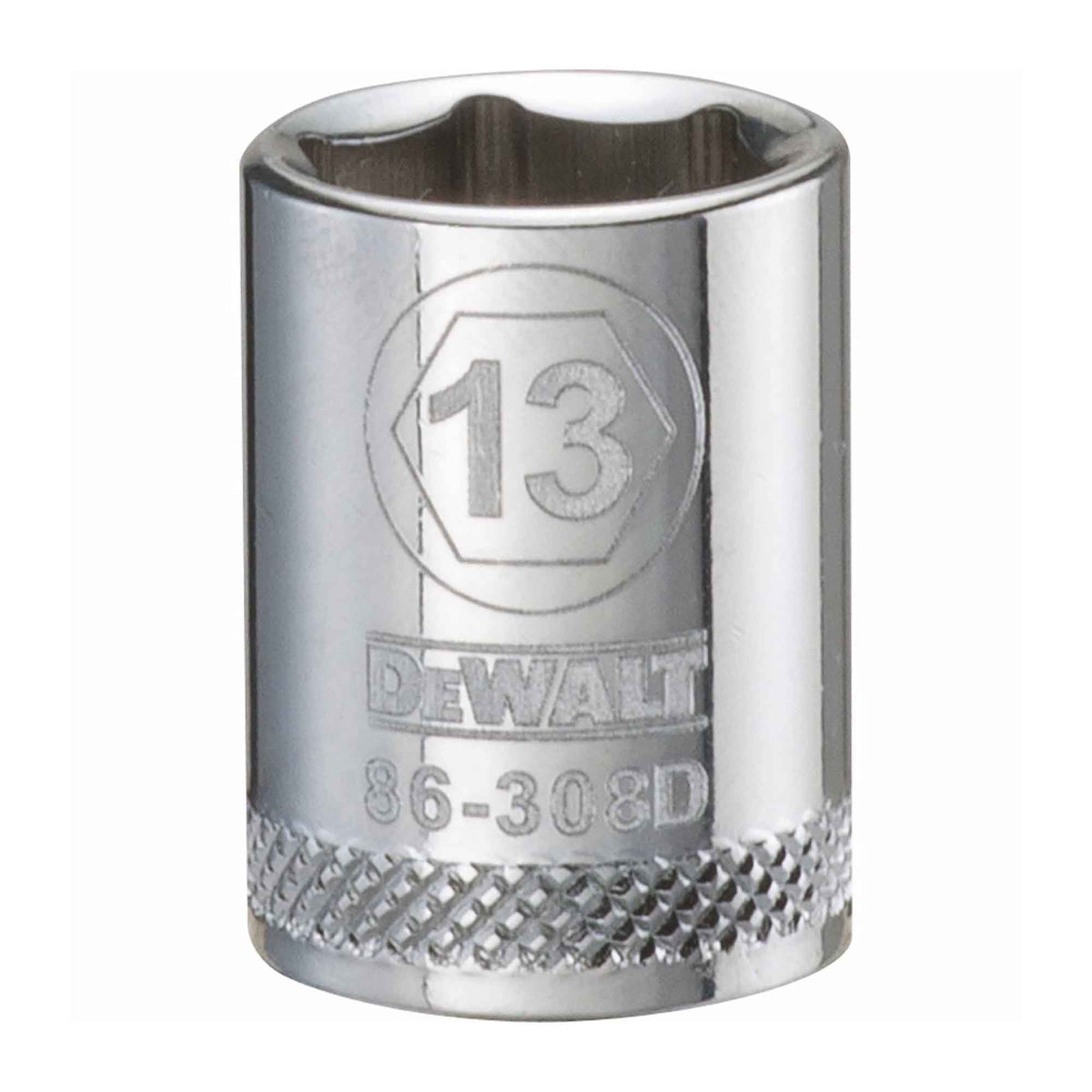 Douille standard courte à entraînement carré de 3/8" avec 6 pointes, 13 mm