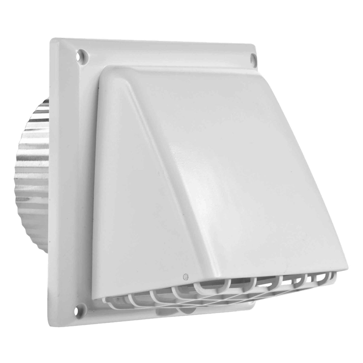 Capuchon de ventilation avec tuyau de 3'' de longueur, ﻿4'' (blanc)