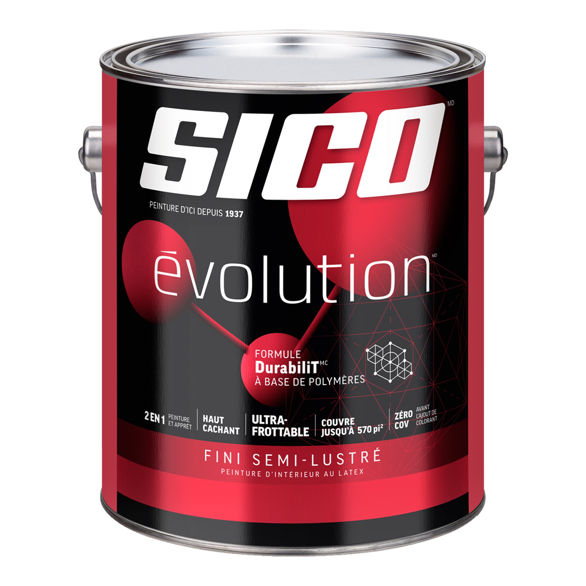 SICO Évolutionᴹᴰ peinture base 5 fini semi-lustrée 3,78 l