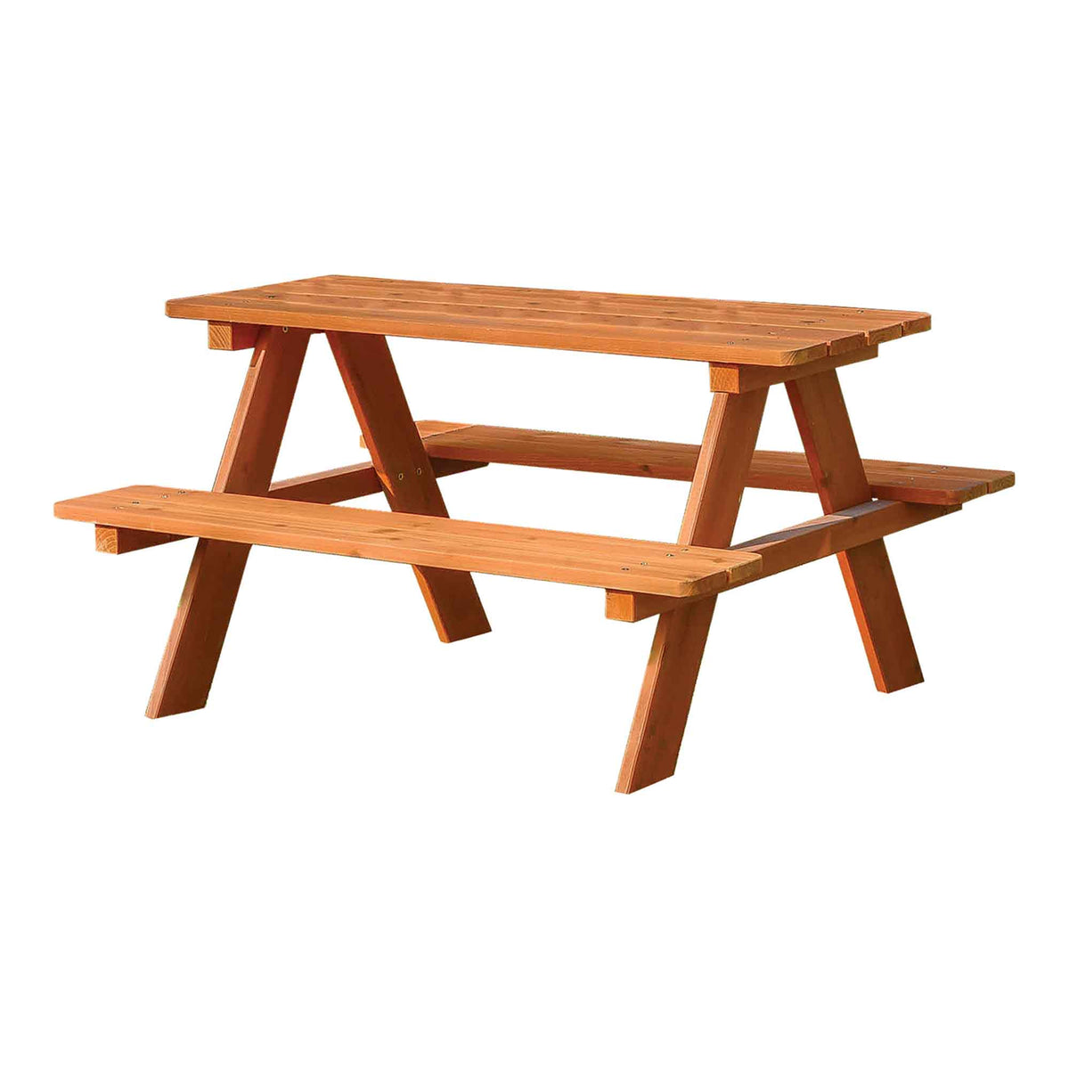 Table à pique-nique en bois pour enfants, brun