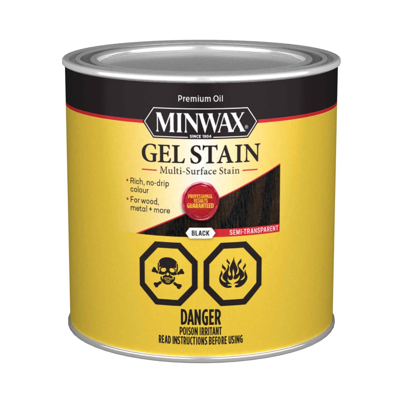 Teinture en gel noir semi-transparent, 236 ml