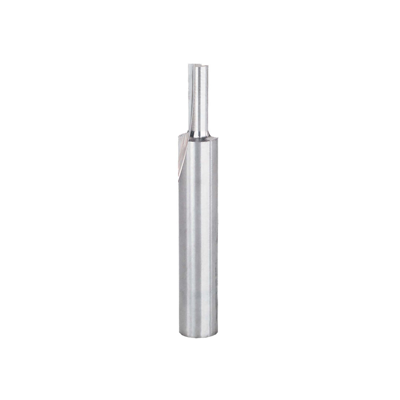 Mèche de toupie droite de 1/8" x 3/8" avec tige 1/4" à 2 tranchants au carbure