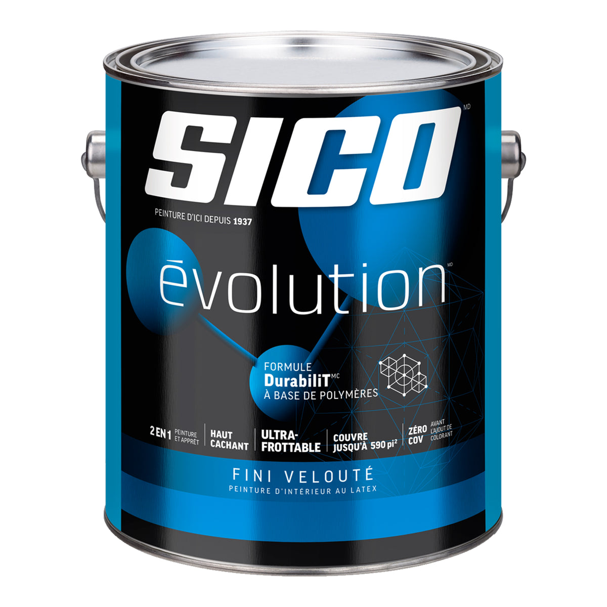 SICO Évolutionᴹᴰ peinture base 3 fini veloutée/Coquille d&#39;œuf 3,78 l