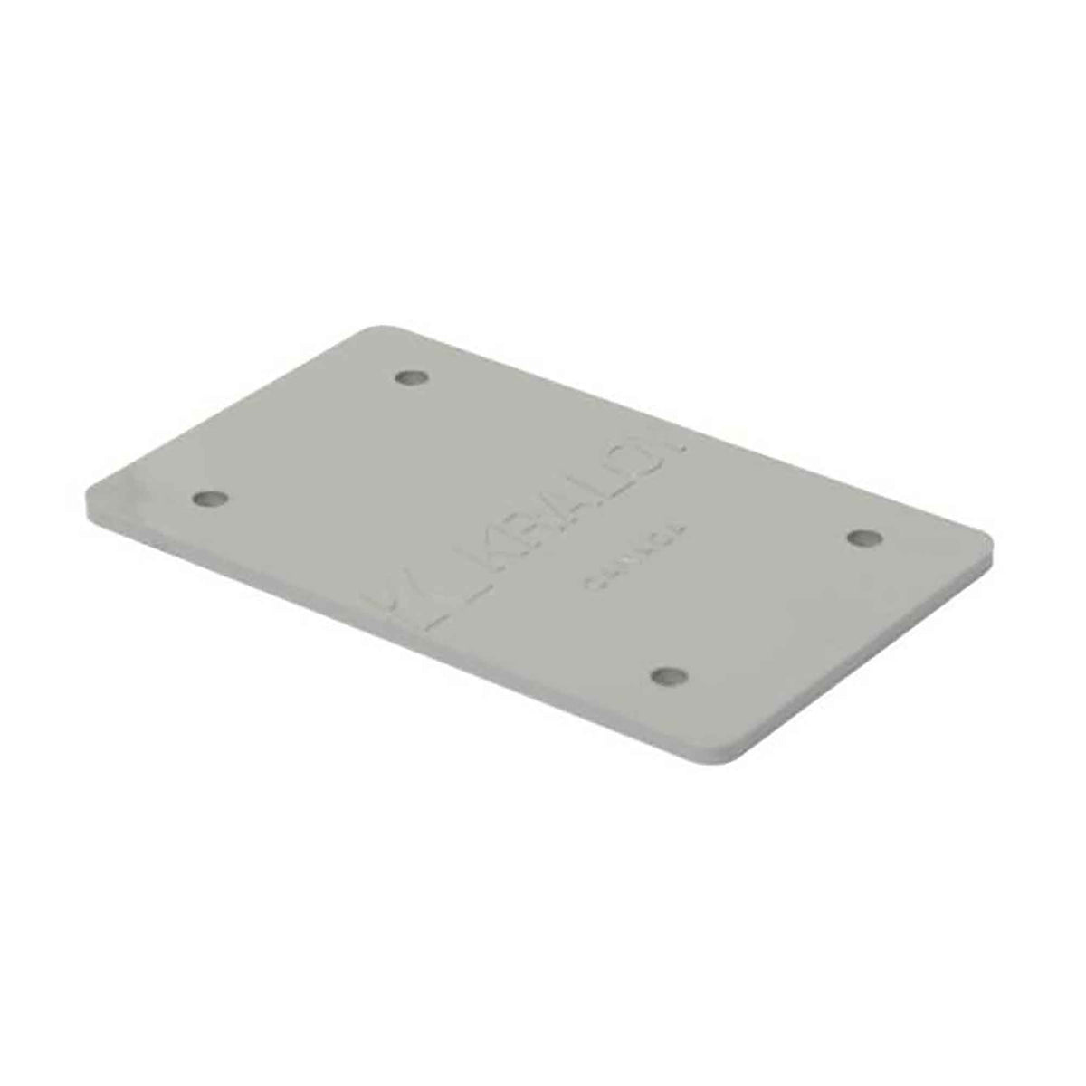 Plaque pleine BRC 15/10 en PVC gris pour boîte de la série F, 1 groupe 