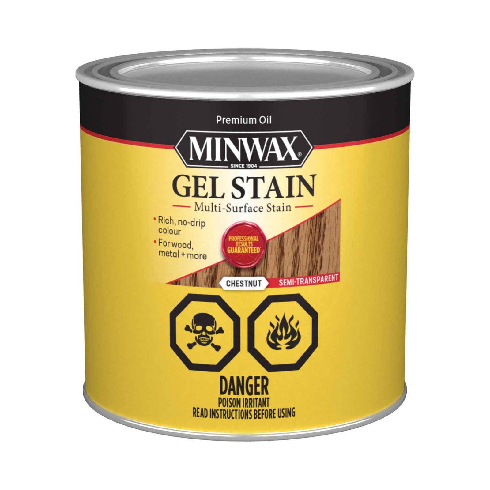 Teinture en gel marron semi-transparent, 236 ml