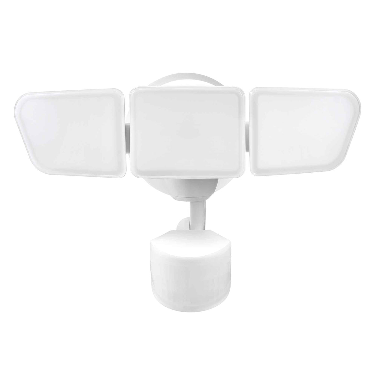 Luminaire de sécurité DEL câblé à 3 lumières avec détecteur de mouvement 240° ColorSelect, blanc