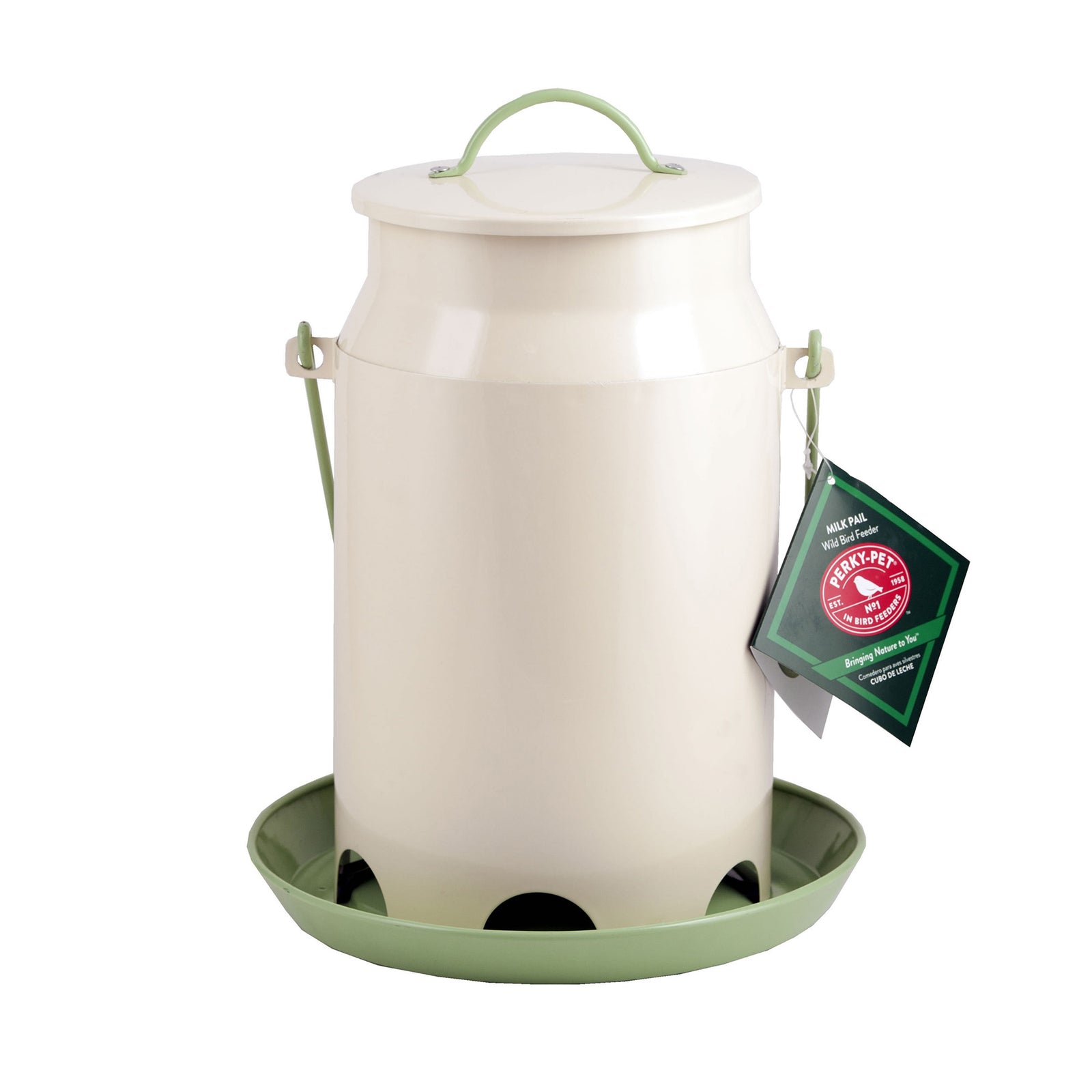 Mangeoire d'oiseaux en forme de pot au lait, 5 lb de graines