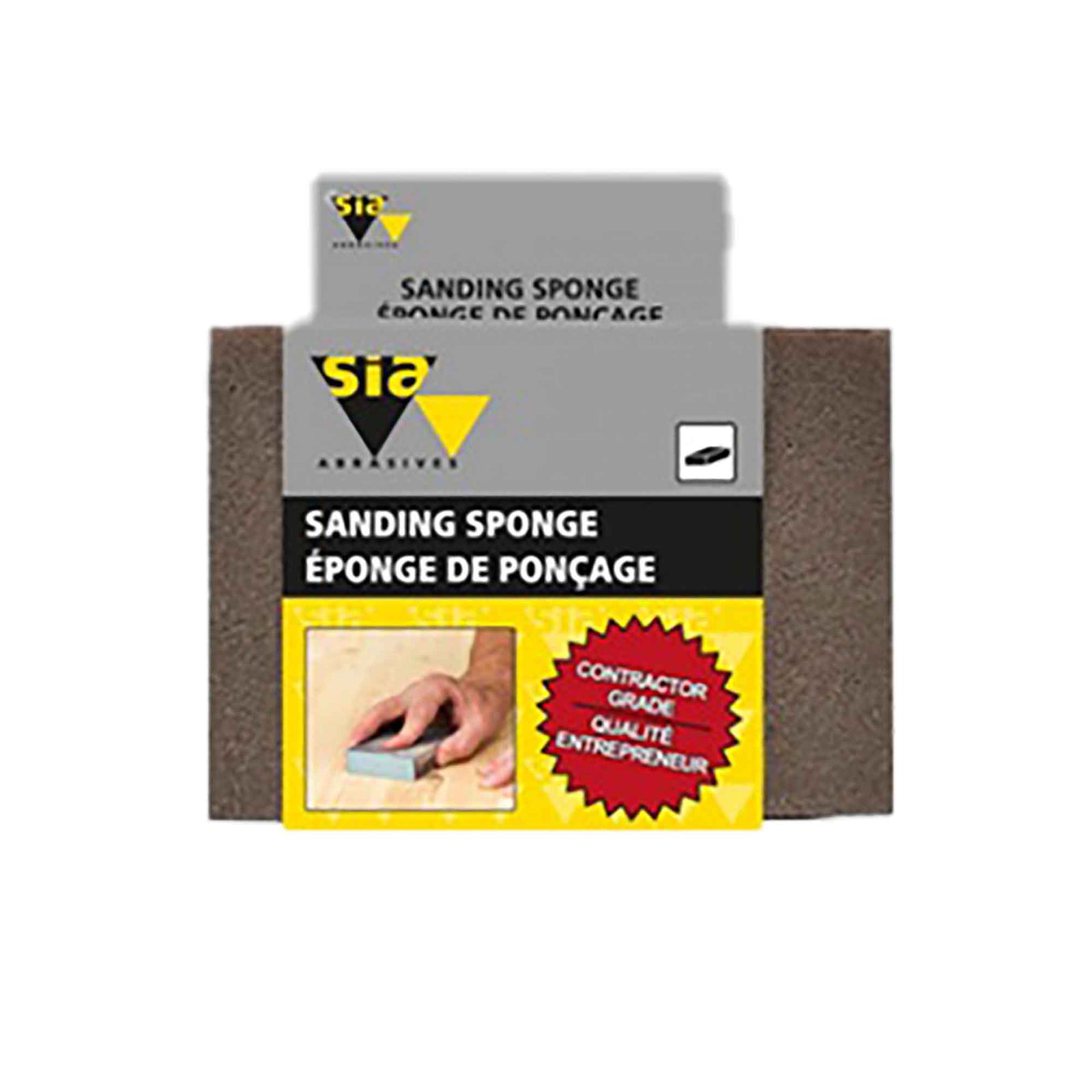 Éponge de ponçage économique de 2-3/4" x 3-3/4" x 1", grade fin / fin