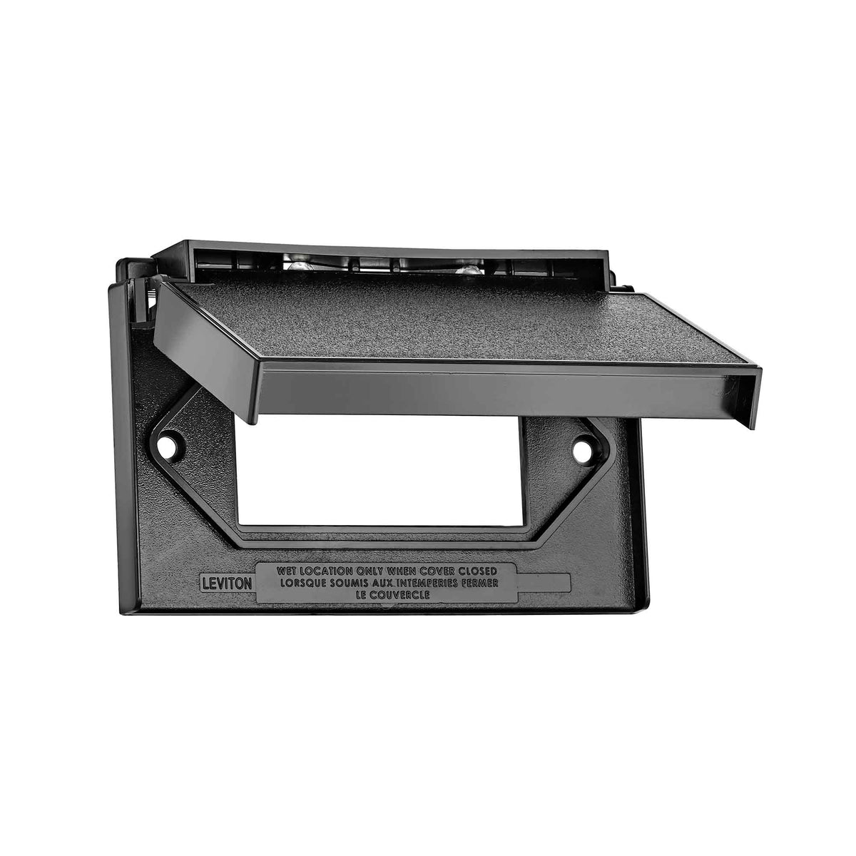 Plaque murale pour un dispositif résistante aux intempéries, noir
