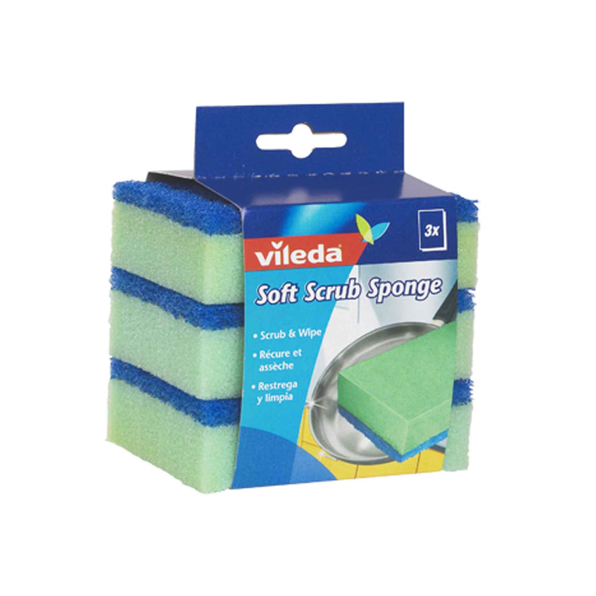 Éponges à récurer Soft Scrub Sponge, 3 unités