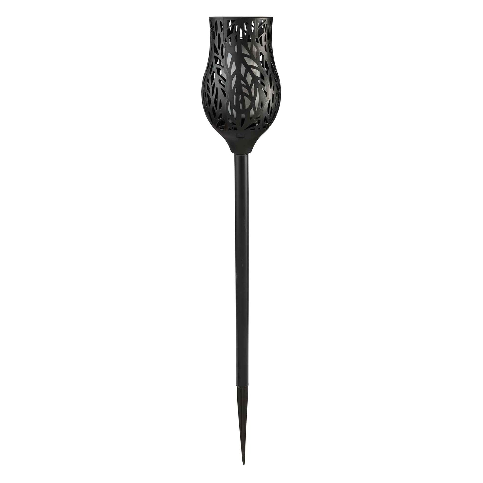 Torche solaire à flamme vacillante, noir
