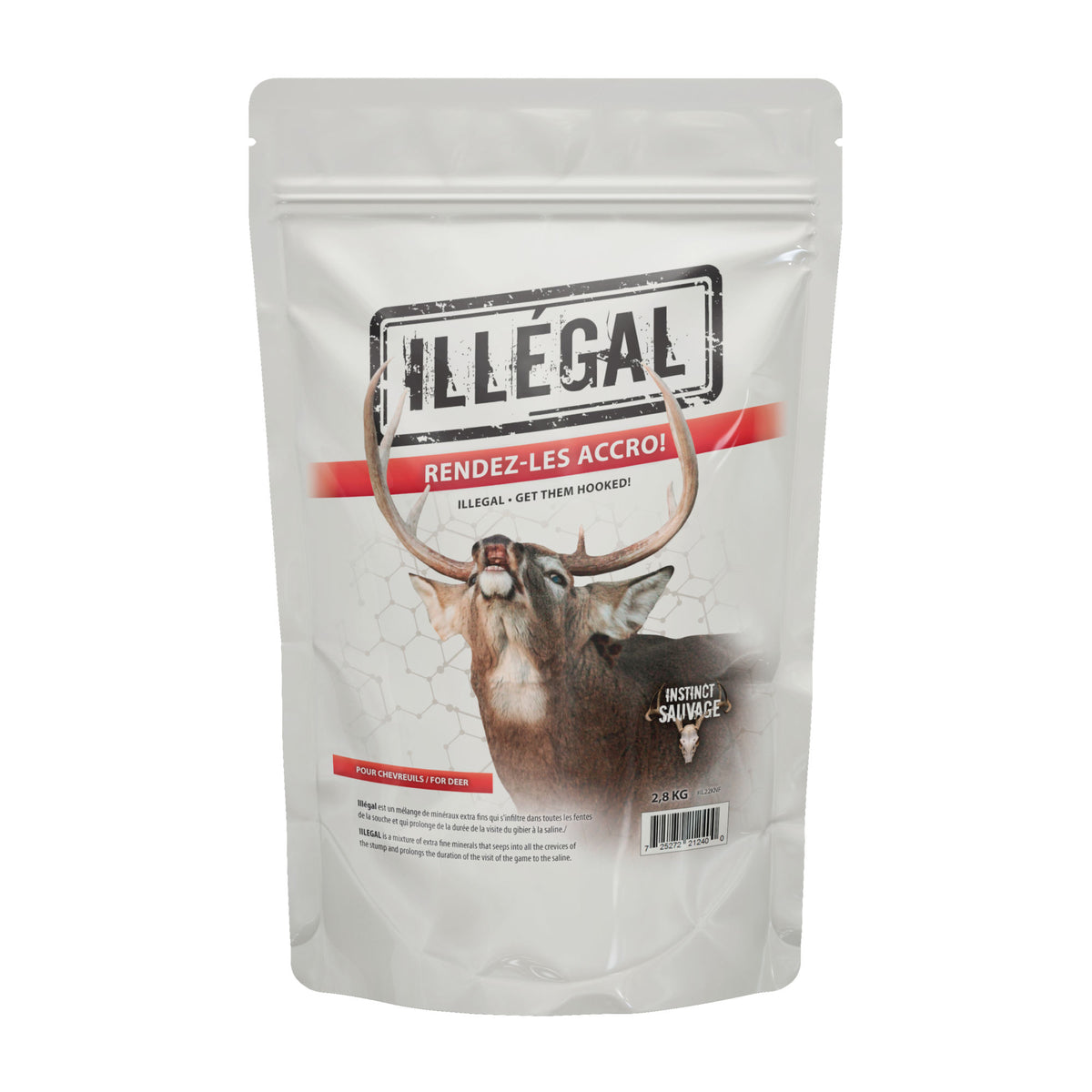 Produit attractant pour salines à chevreuils, 2,8 kg (Illégal)