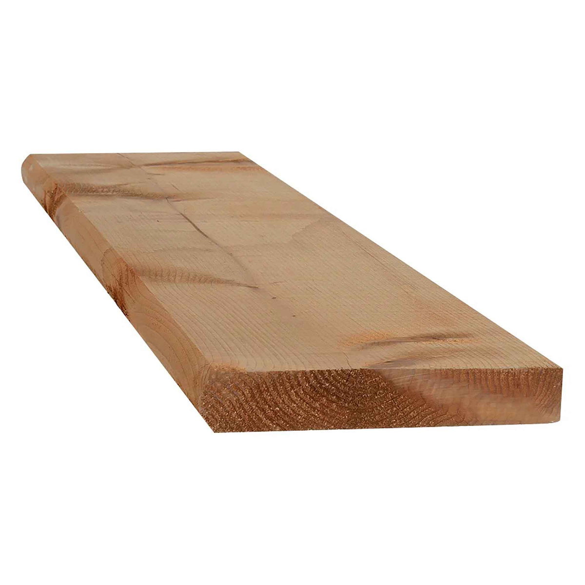 Marche en bois traité brun, 2" x 10" x 36"