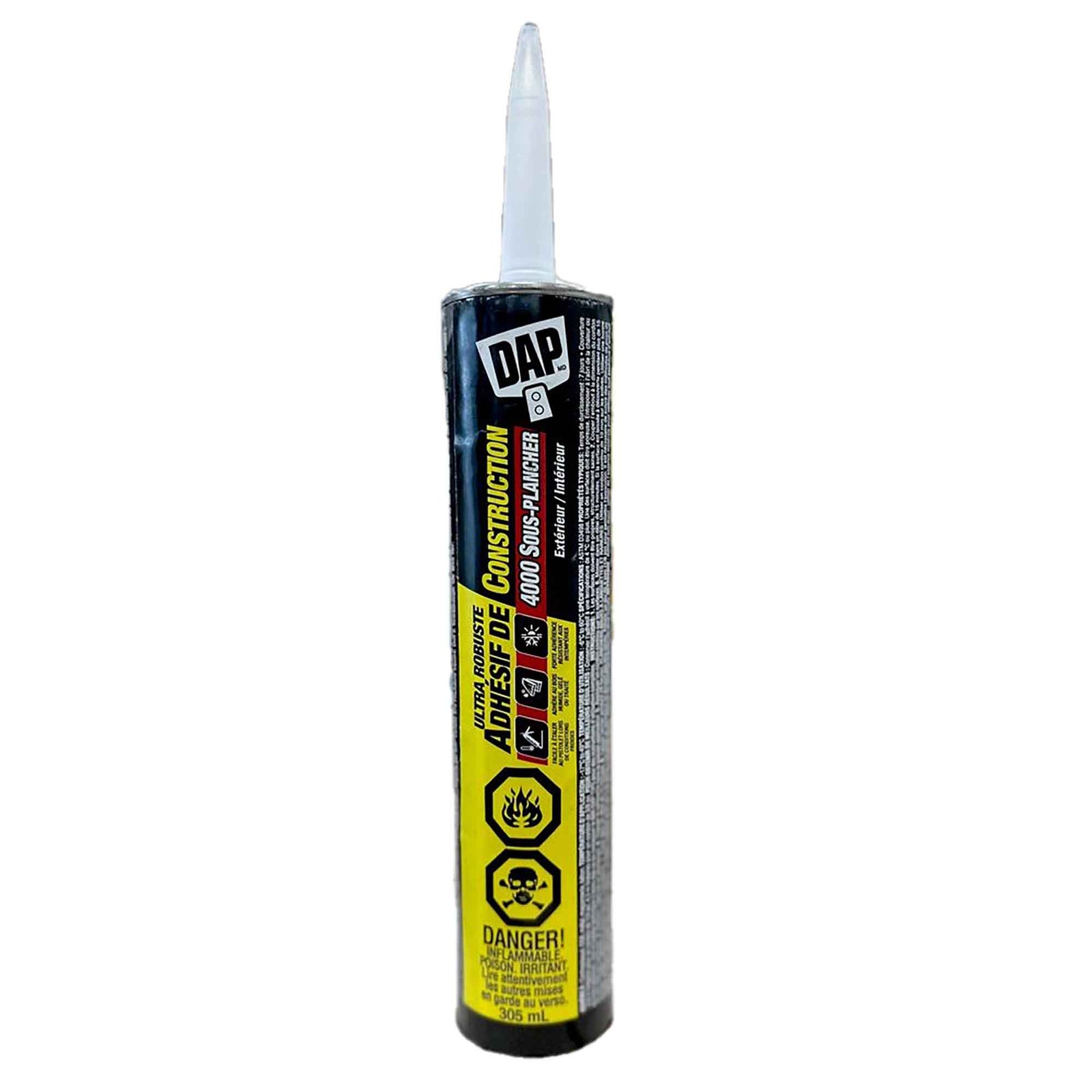 Adhésif de construction pour sous-plancher 4000 Subfloor, 828 ml