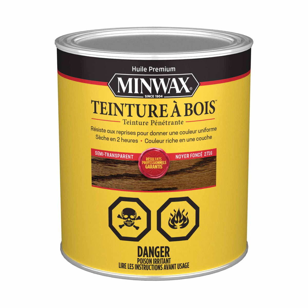 Minwax teinture à bois semi-transparent noyer foncé, 946 ml