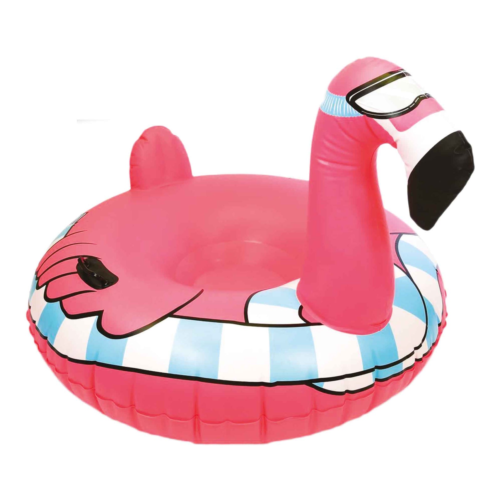 Tube à neige en forme de flamant rose pour toute la famille 