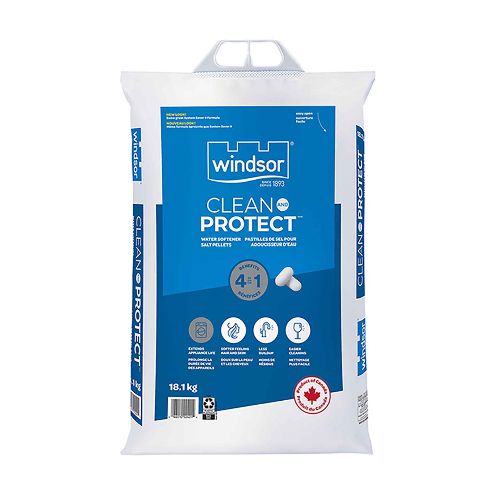 Sel adoucisseur d'eau Clean and Protect, 18,1 kg