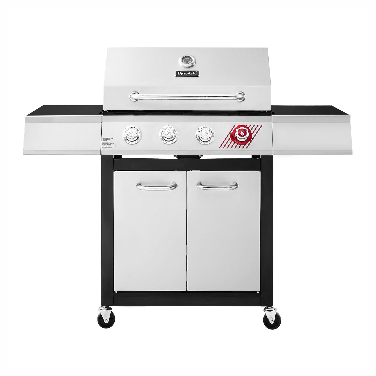 BBQ au propane à 4 brûleurs avec système de cuisson TriVantage en acier inoxydable, 54 000 BTU