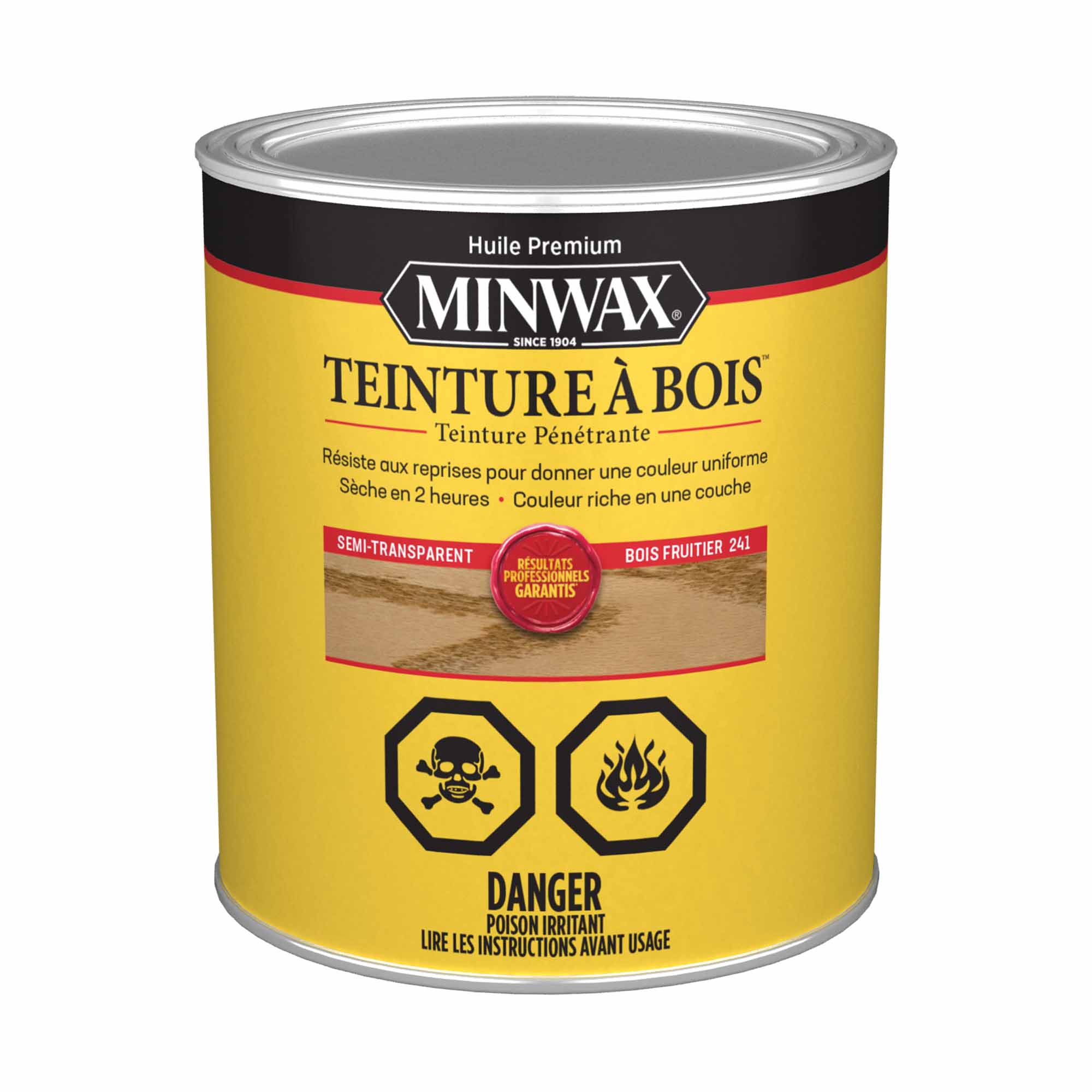 Minwax teinture à bois semi-transparent bois fruitier, 946 ml