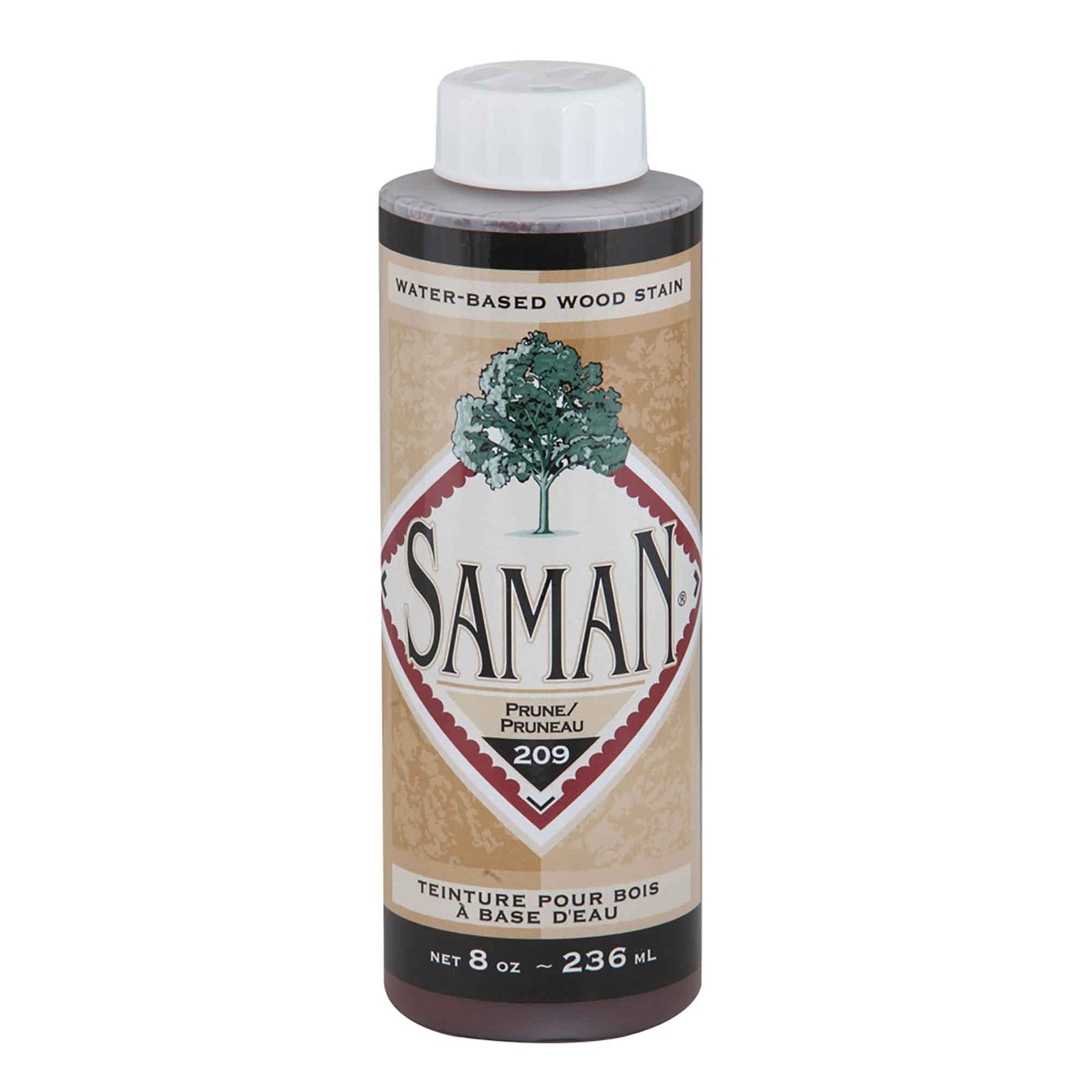 Teinture pour bois à base d'eau Pruneau, 236 ml                  