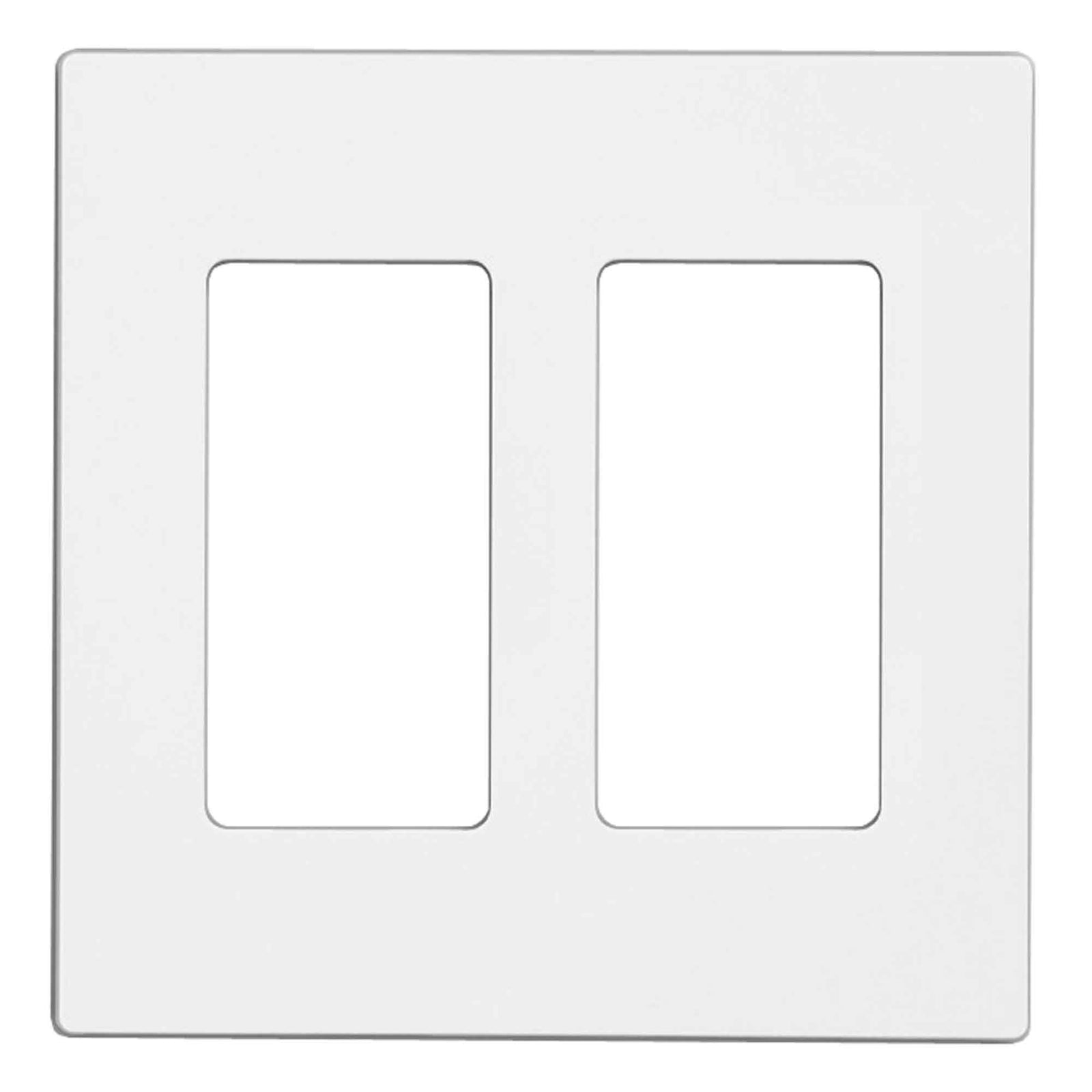 Plaque Mural Decora sans vis pour 2 dispositifs, blanc