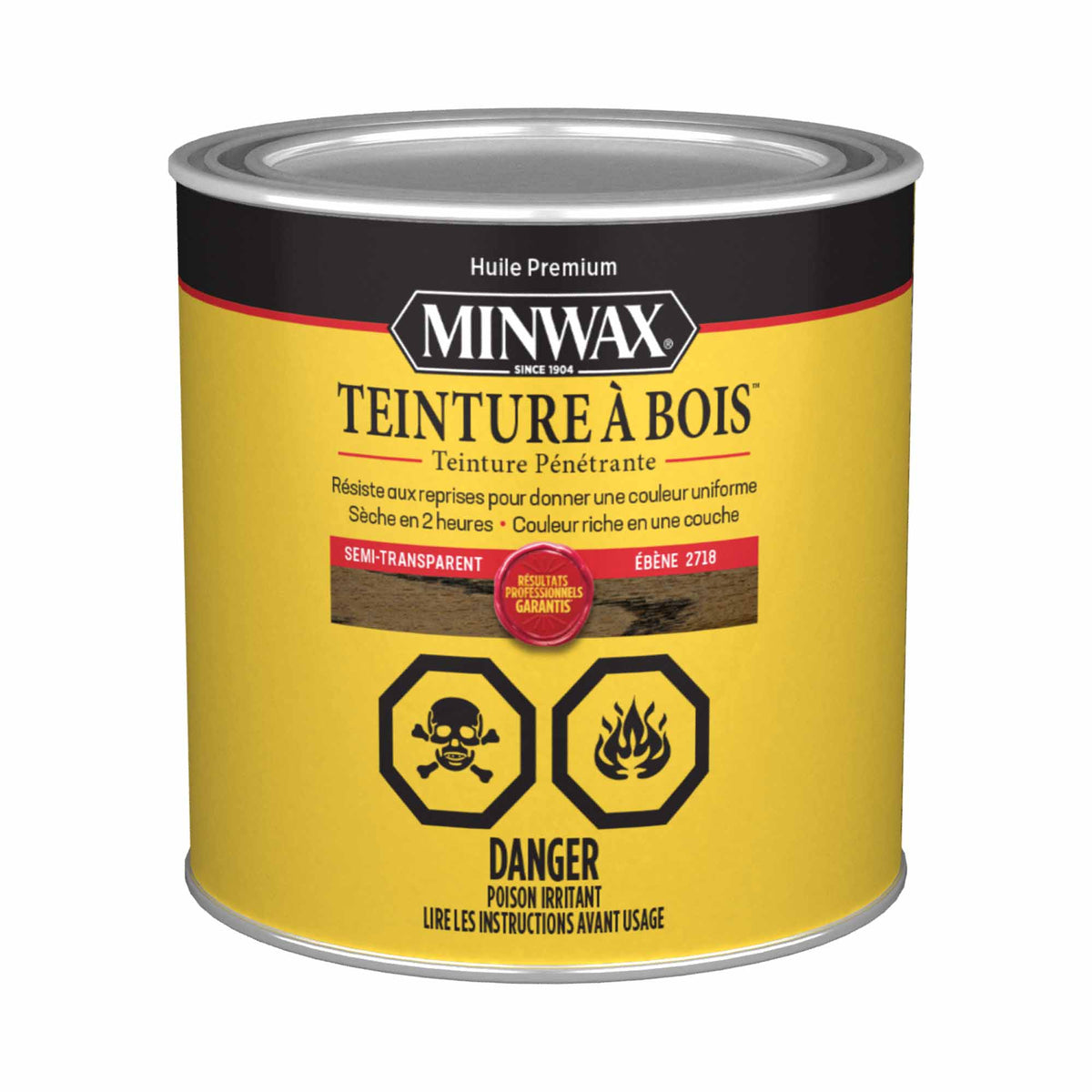 Minwax teinture à bois semi-transparent noyer ébène, 236 ml