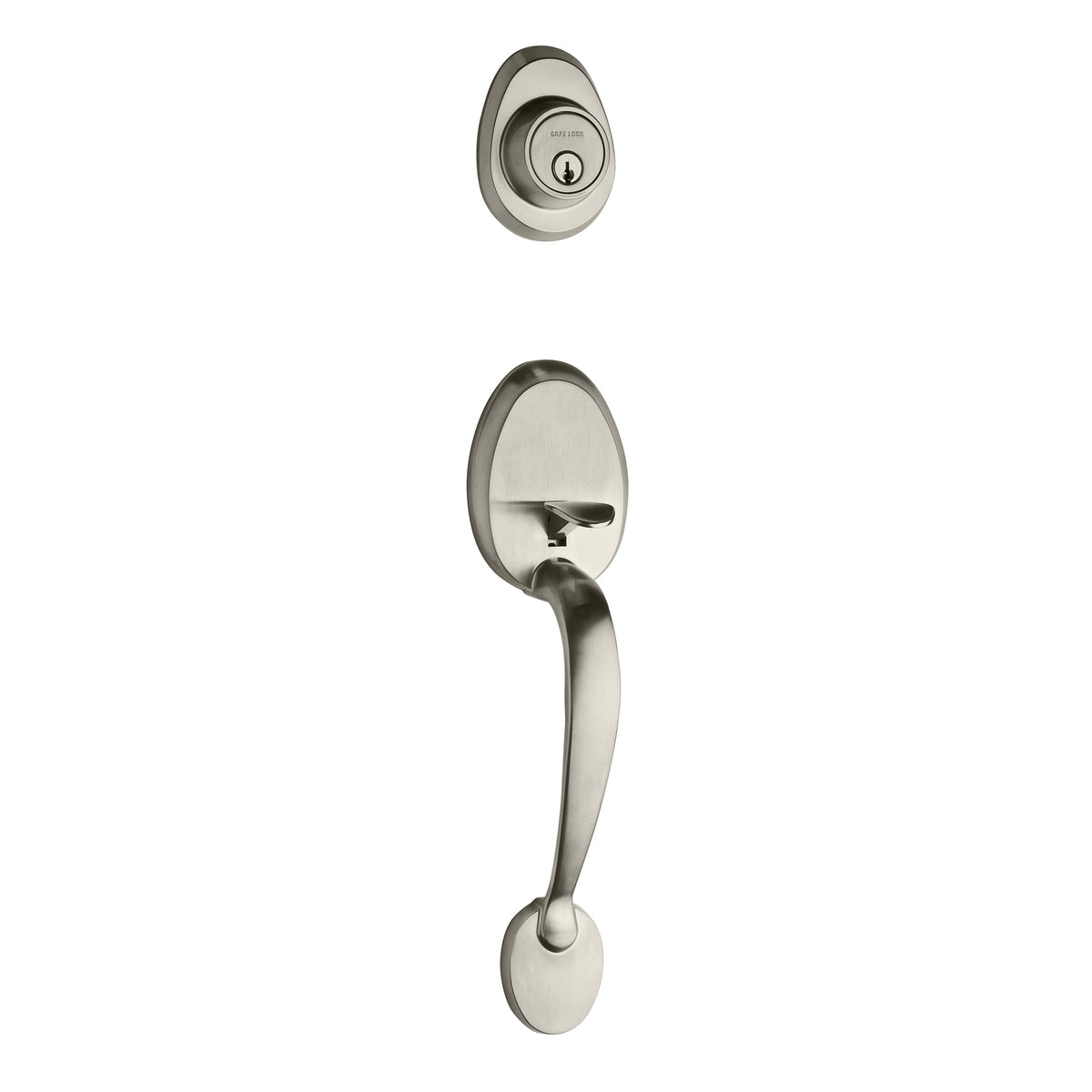 Clenche d’entrée Daytona Regina, nickel satin