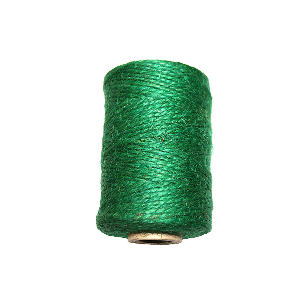 Ficelle de jute verte à 2 brins, large - 200&#39;