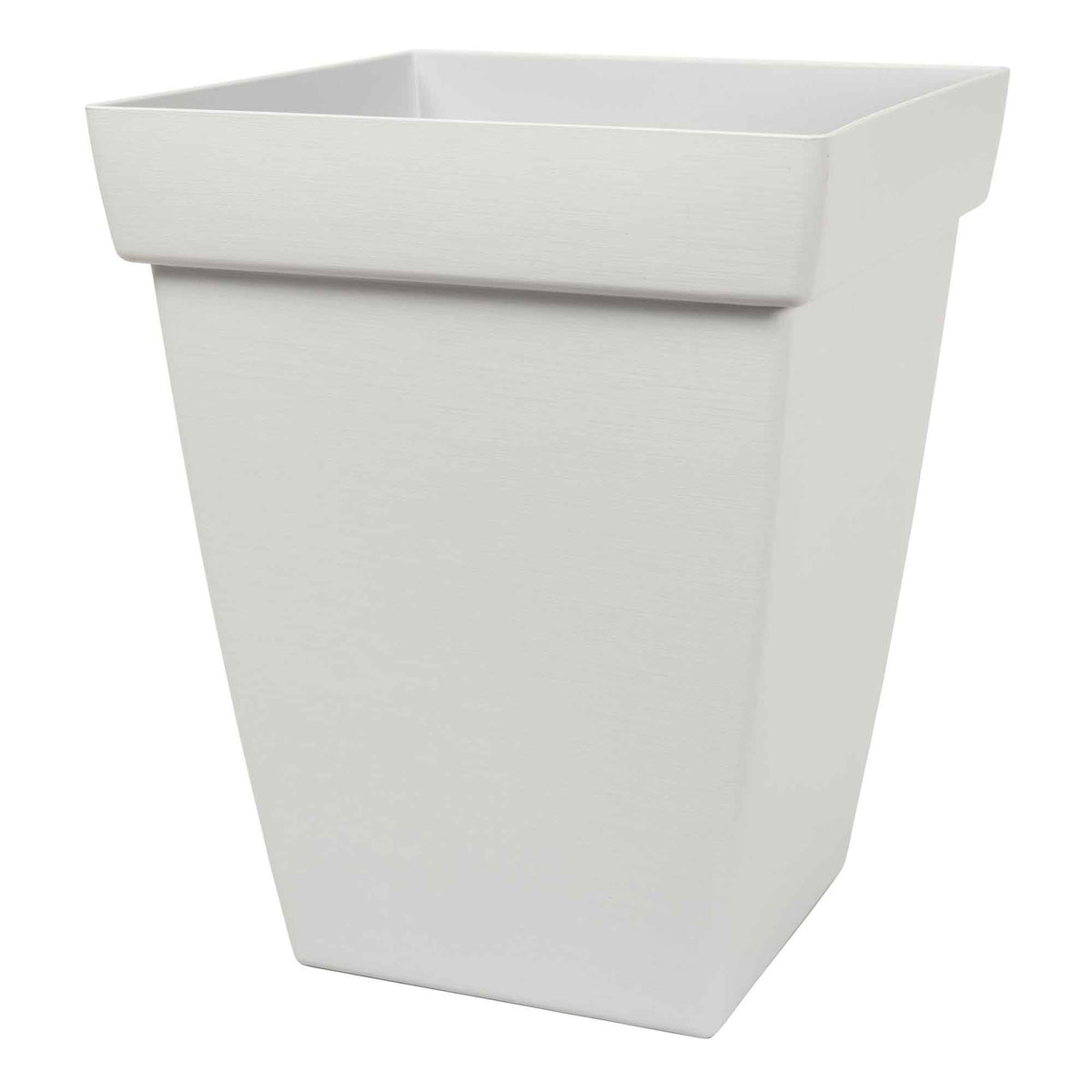 Jardinière Bamboo gris pâle à auto-hydratation, 13" x 13" x 16,31"