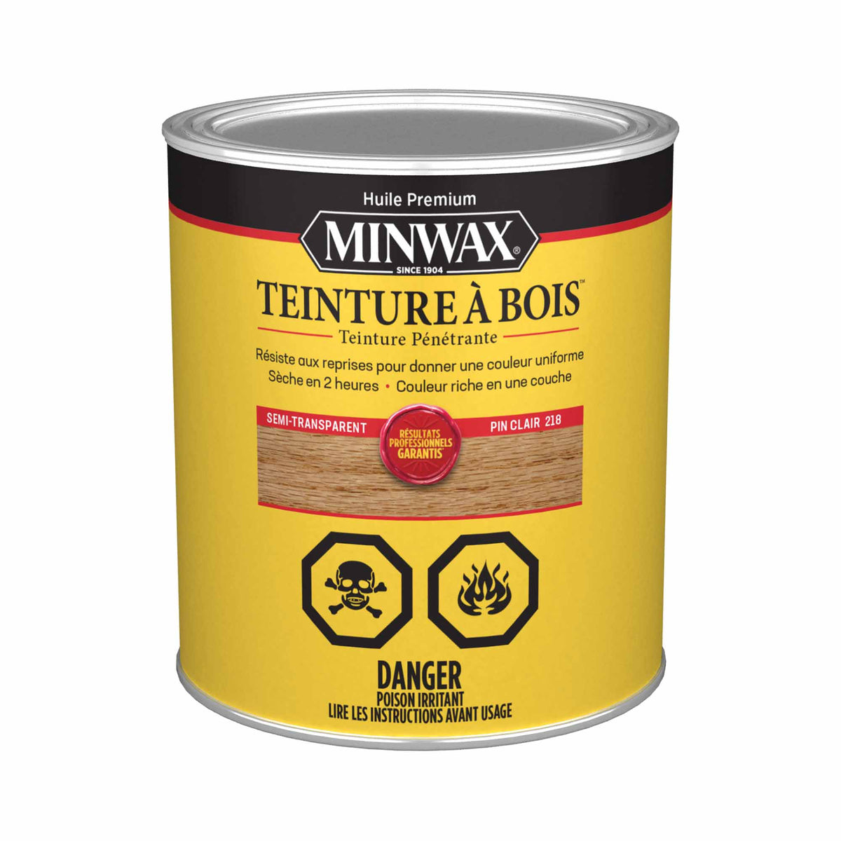 Minwax teinture à bois semi-transparent pin clair, 946 ml