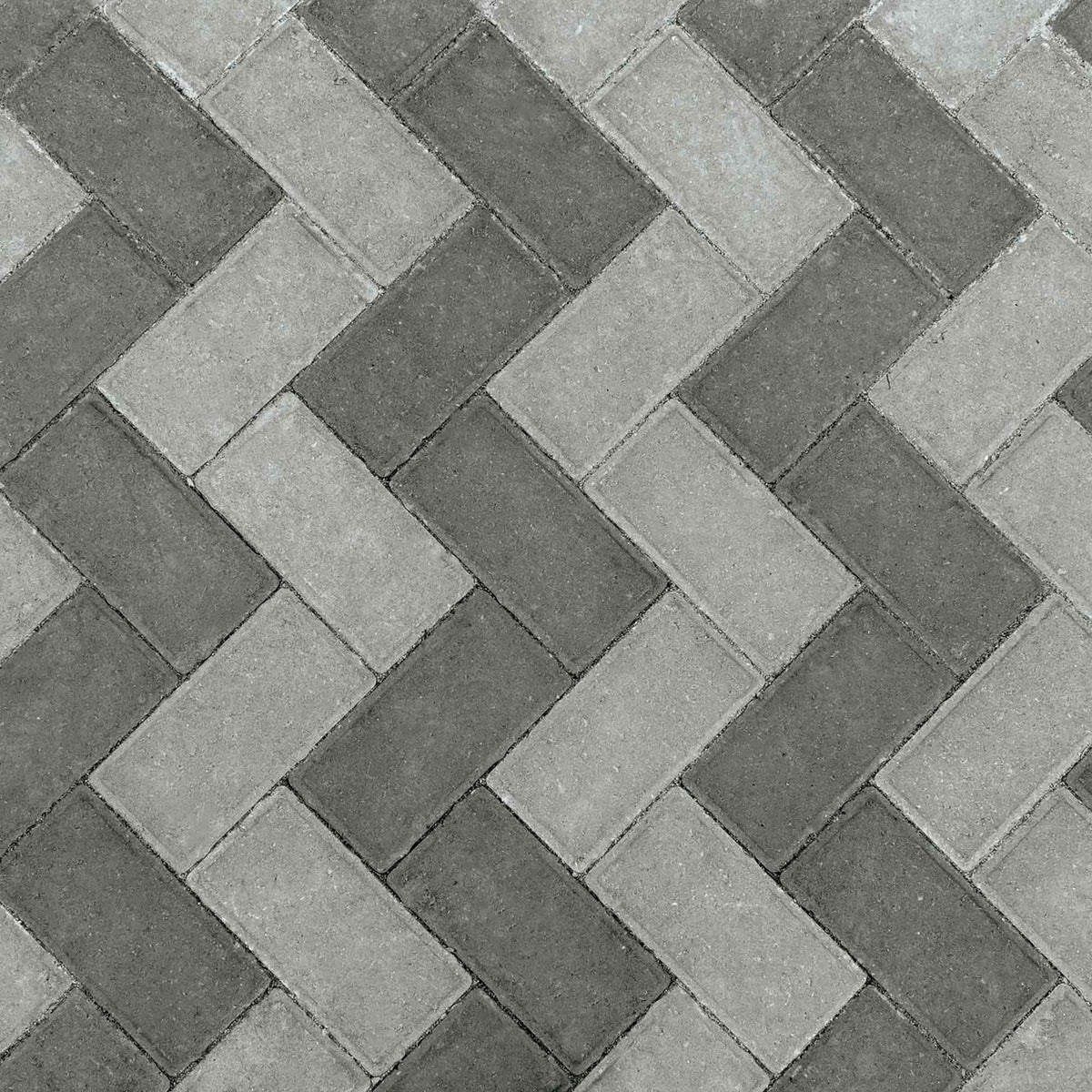 Pierre à patio de style interpavé charbon, 50 mm x 8,75" x 4,13"