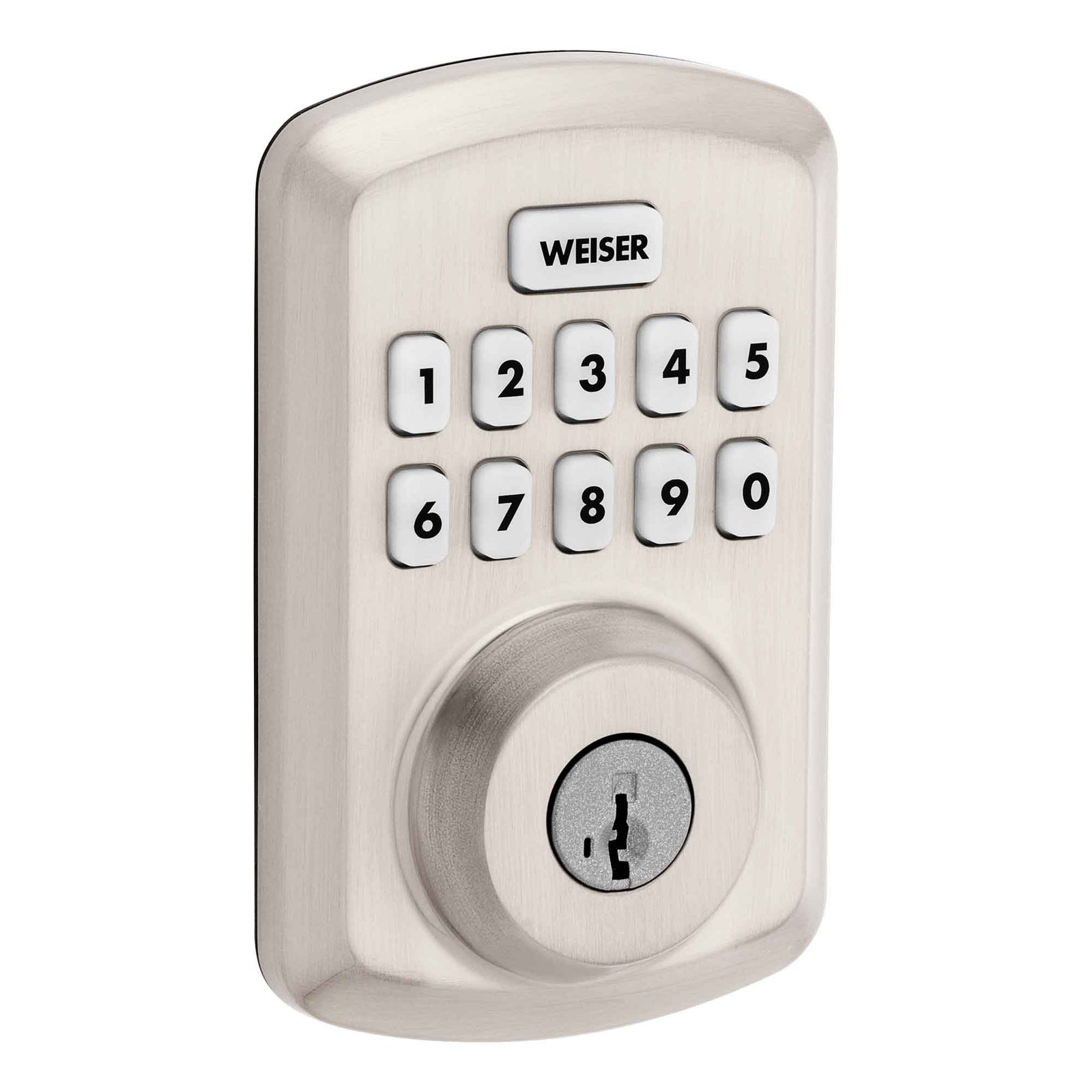 Pêne dormant électronique Powerbolt 3 avec SmartKey, nickel satiné