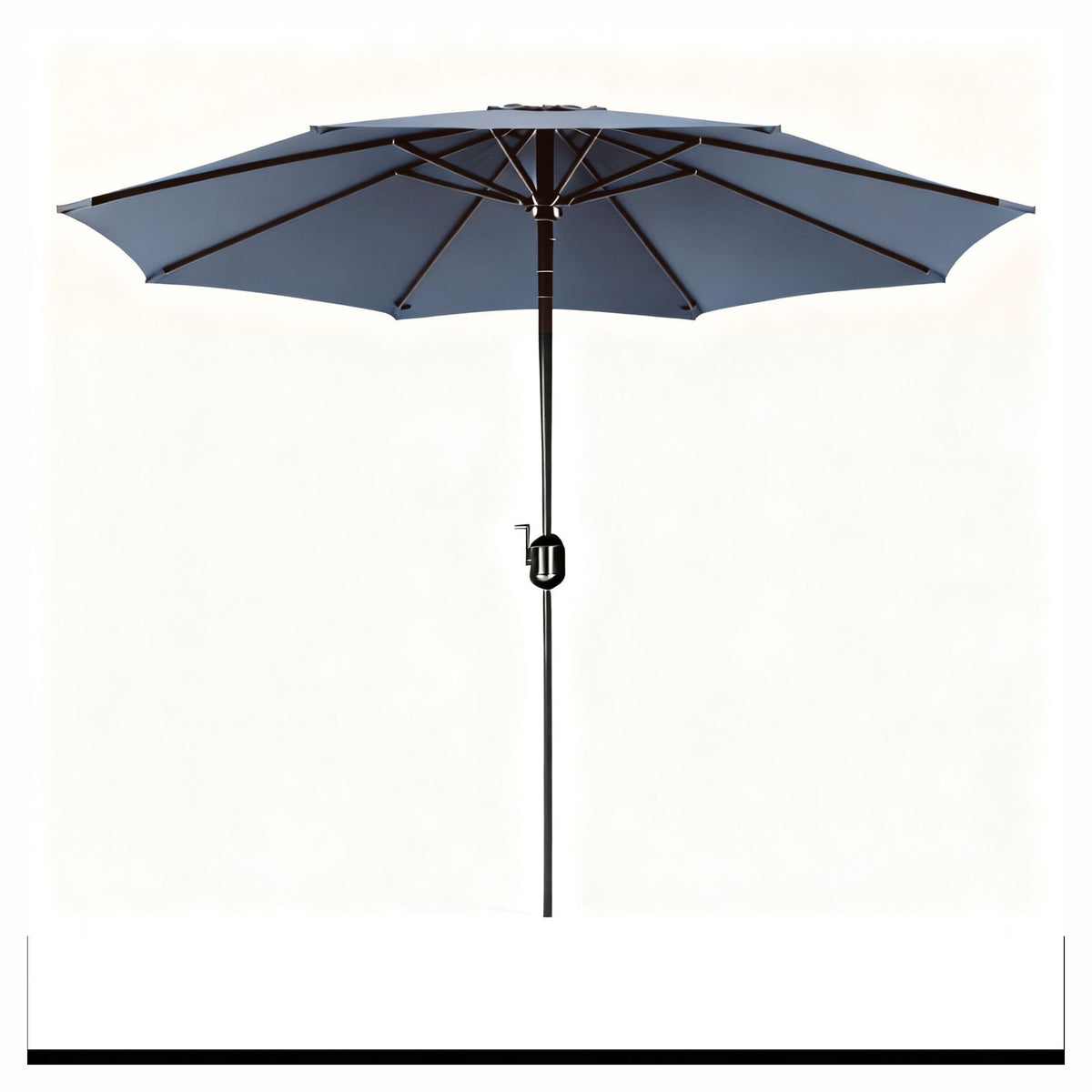 Parasol de marché en aluminium de 9', bleu